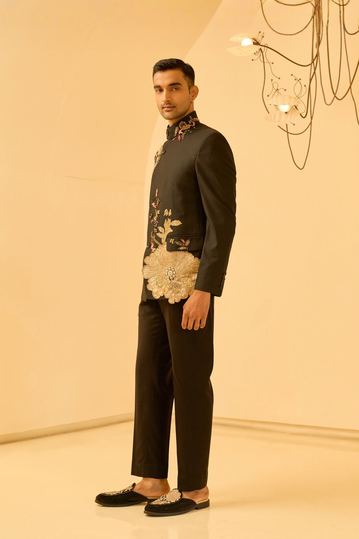 Noir Bandhgala SET