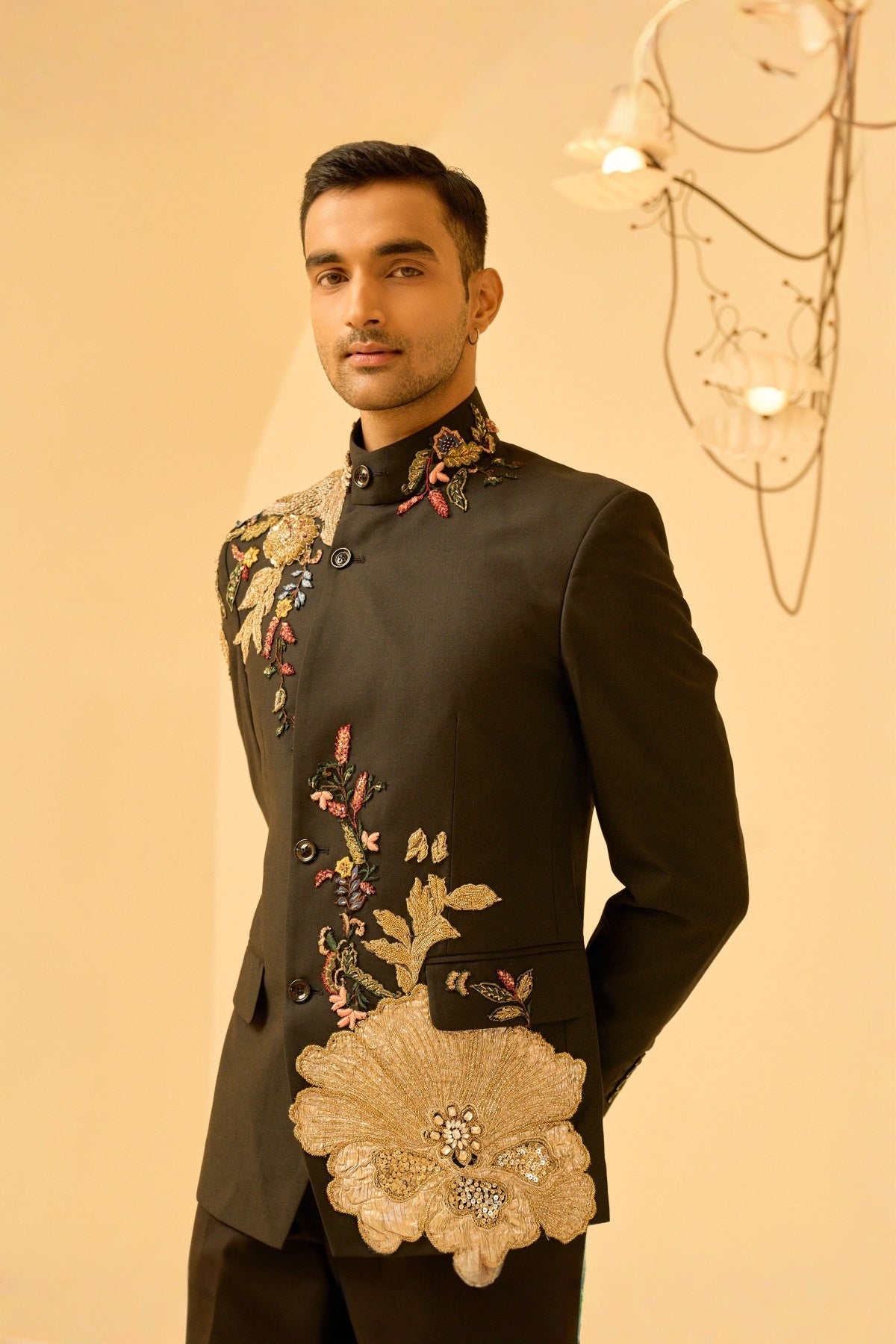 Noir Bandhgala SET
