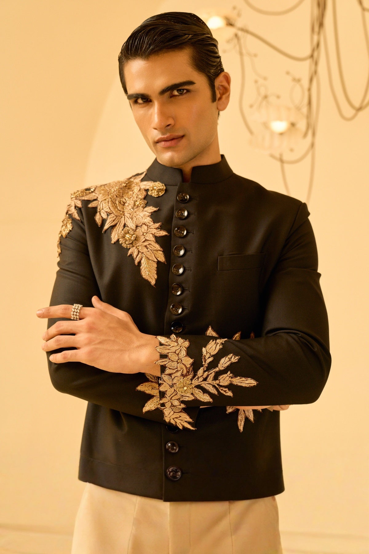 Noir Sherwani