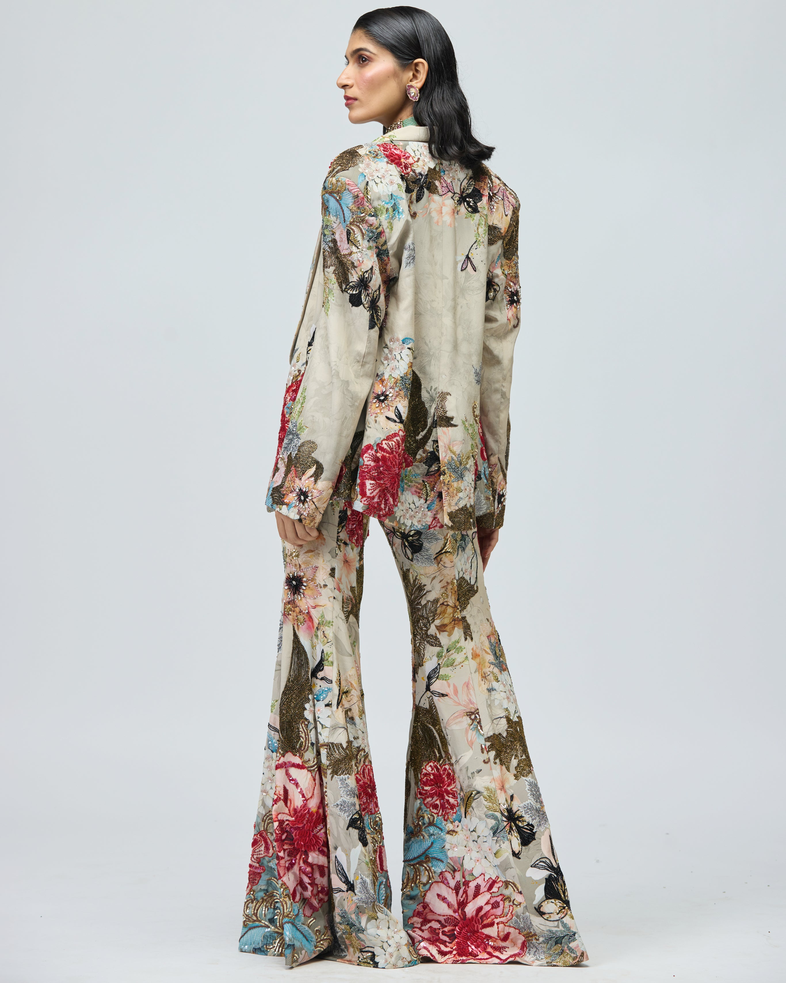 CREPE JACKET SET
