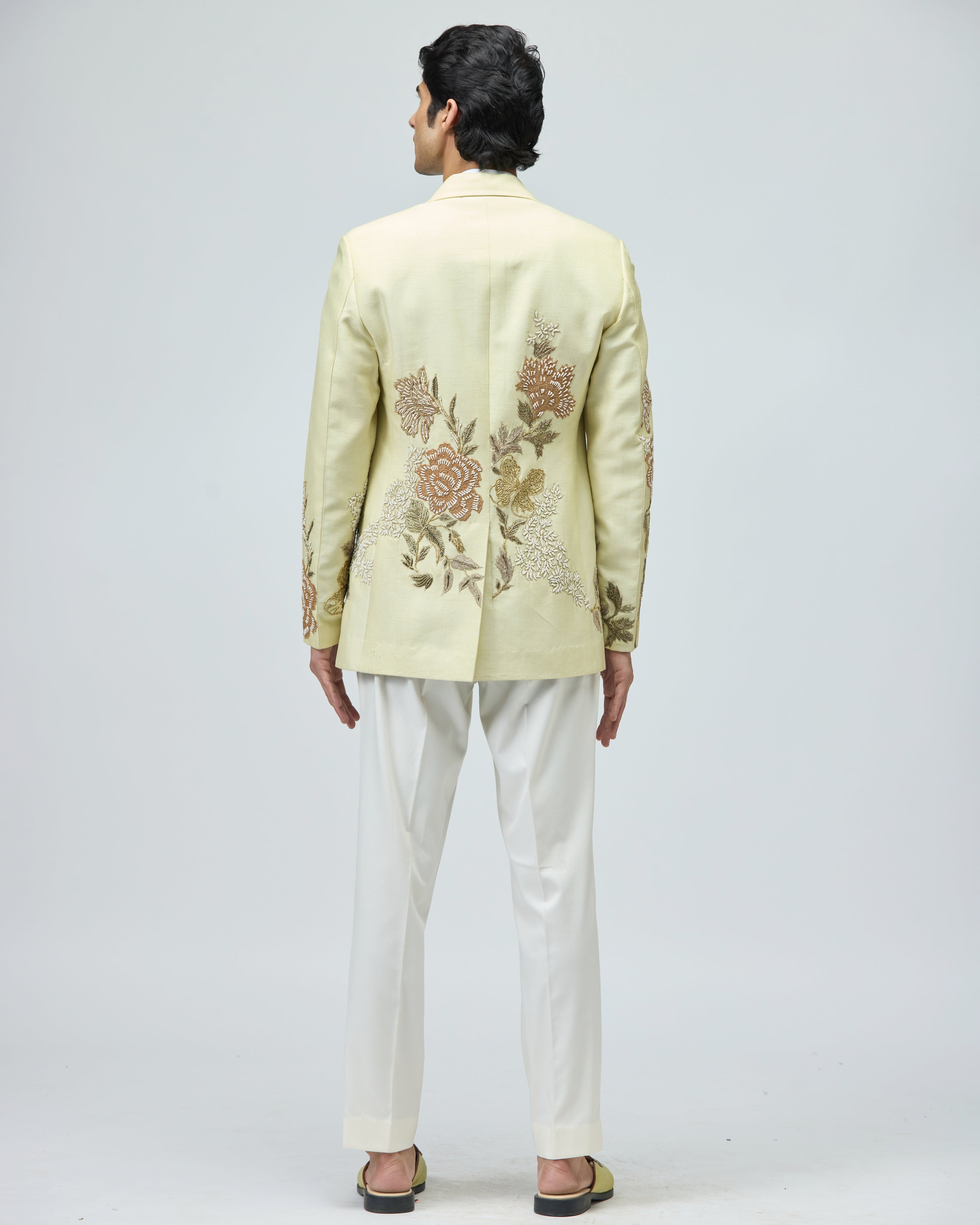 IVORY SUITING FABRIC JACKET