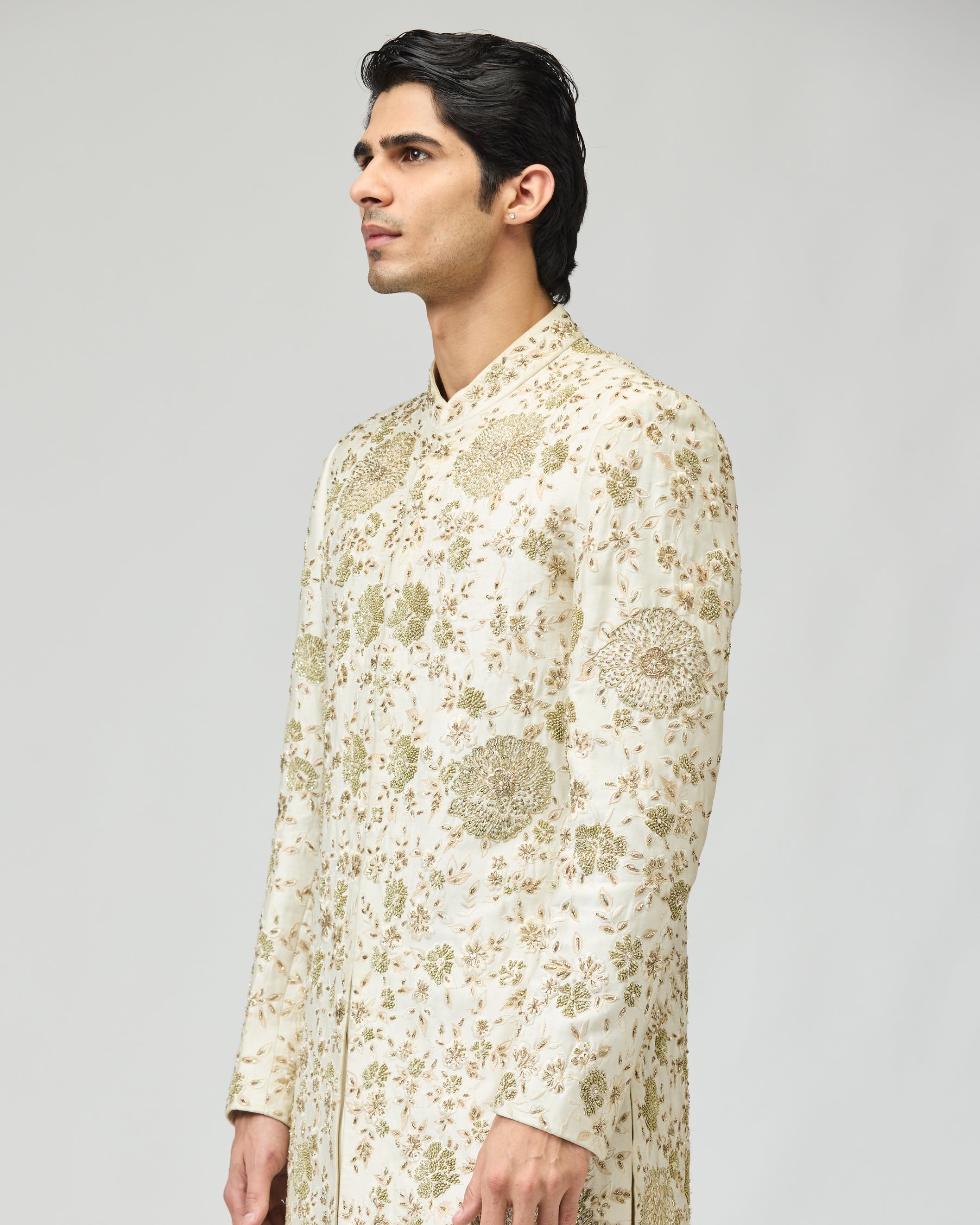 IVORY MULTI SHERWANI SET