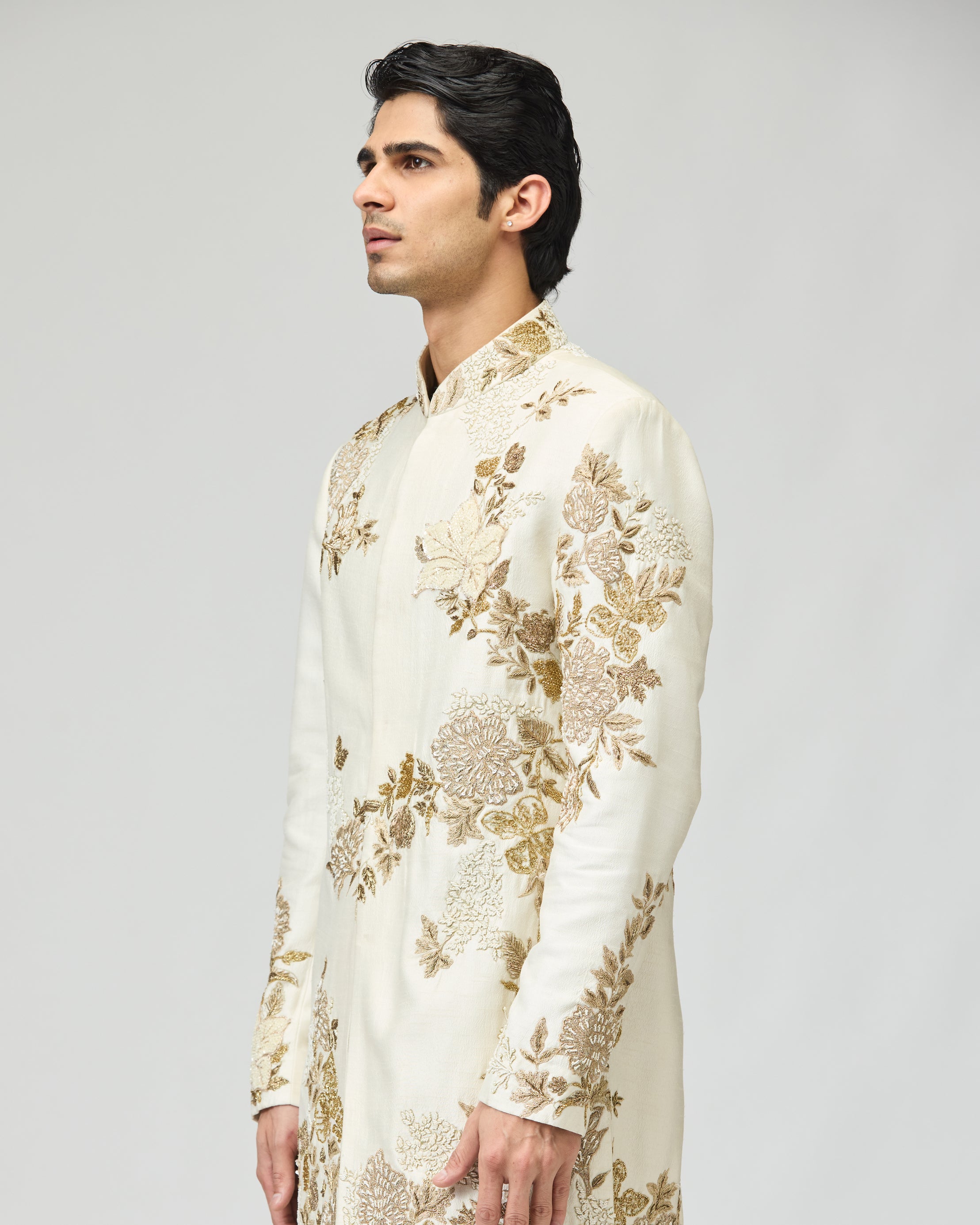 IVORY EMBELLISHED BANDHGALA