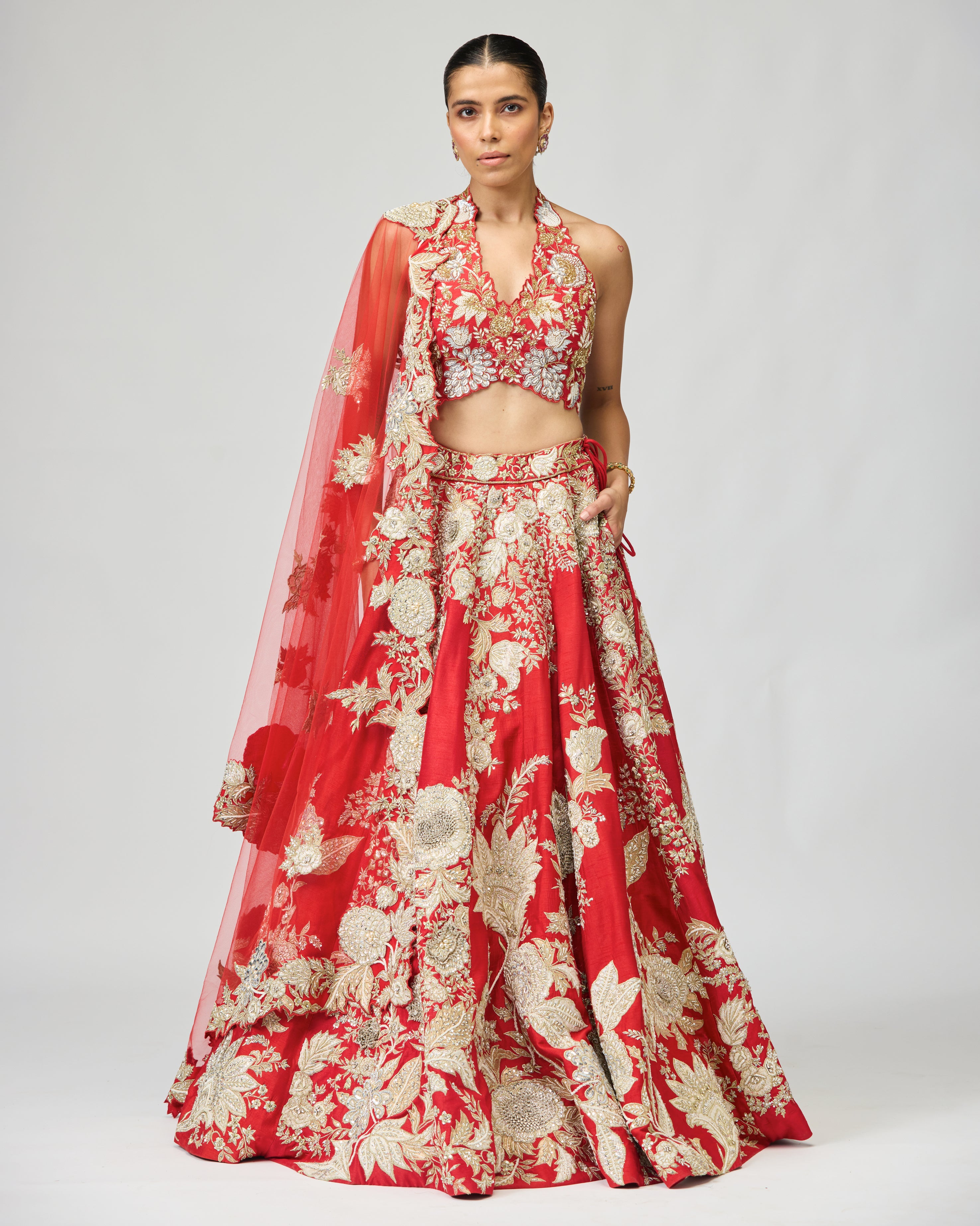 GOTA & PATCH WORK LEHENGA SET