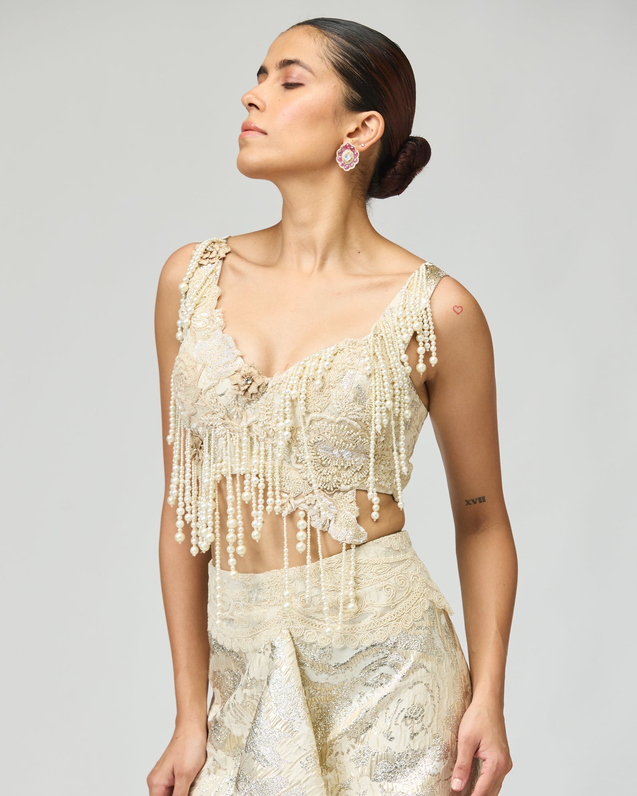 SILK BROCADE SKIRT SET