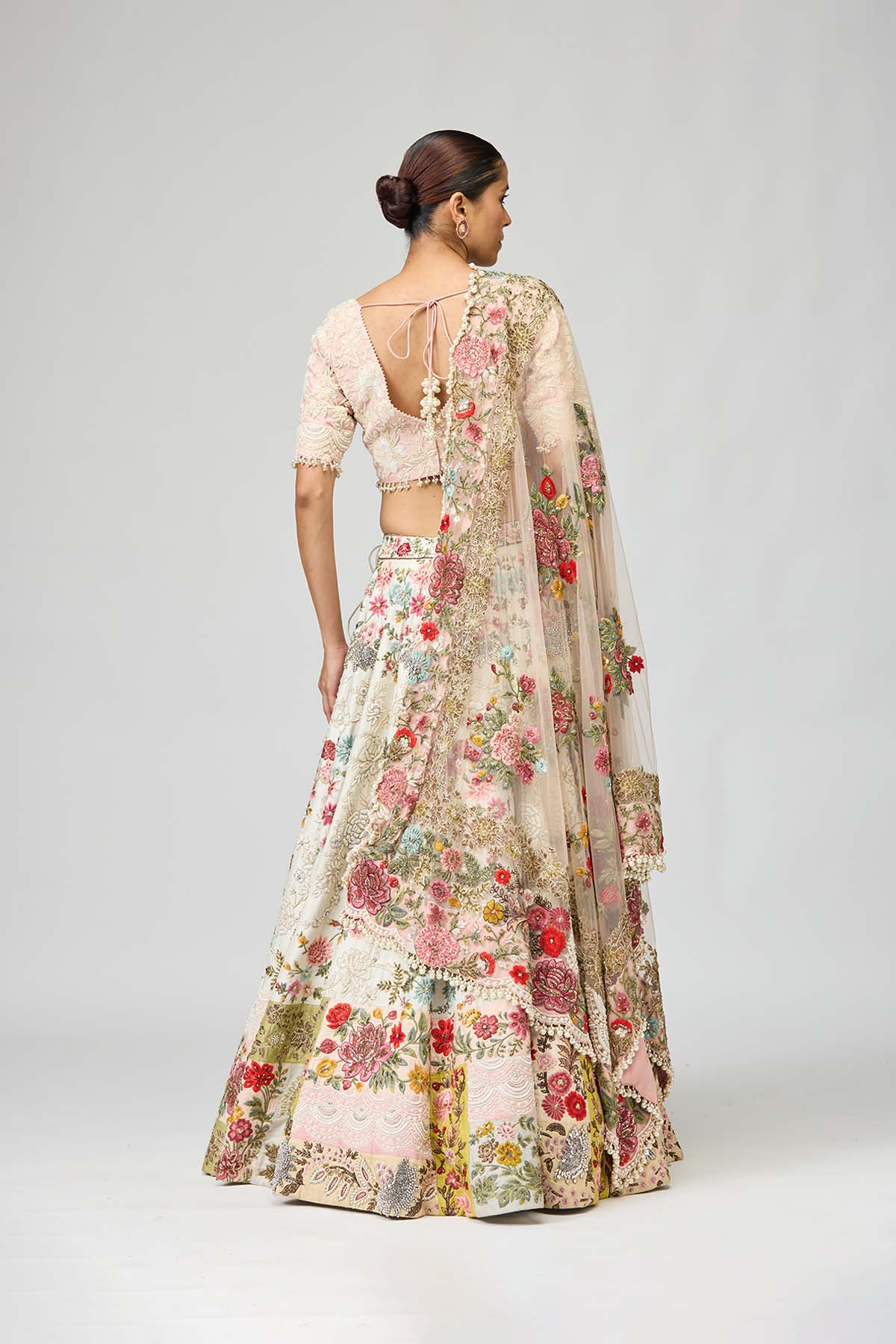 Multicolor embroidered Lehenga Set