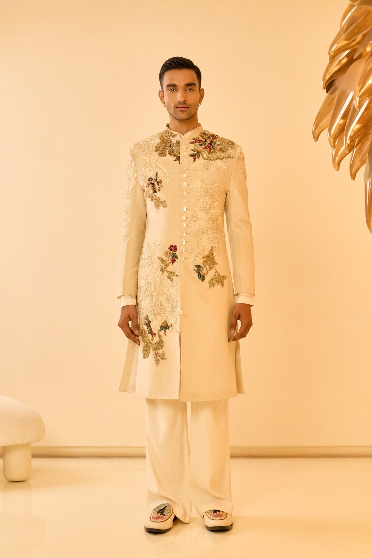 Champagne Opus Sherwani SET