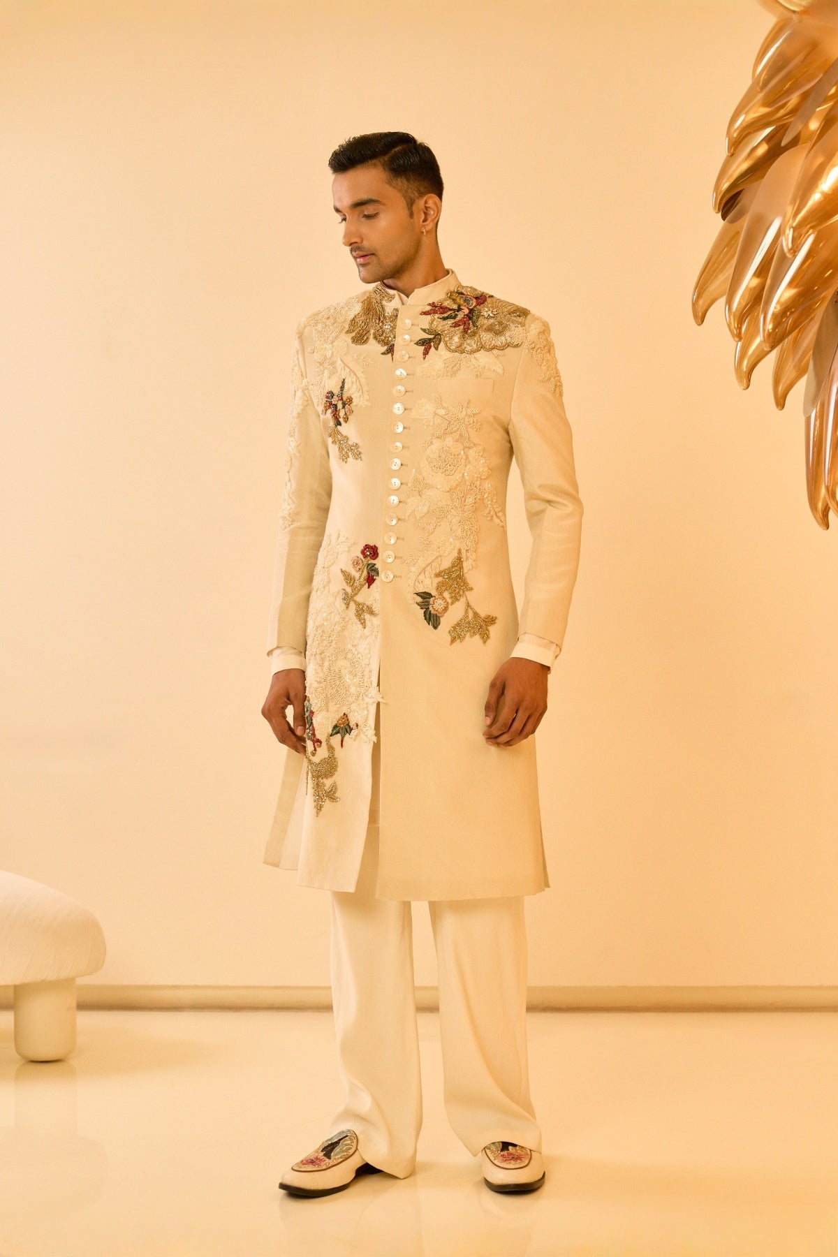 Champagne Opus Sherwani SET