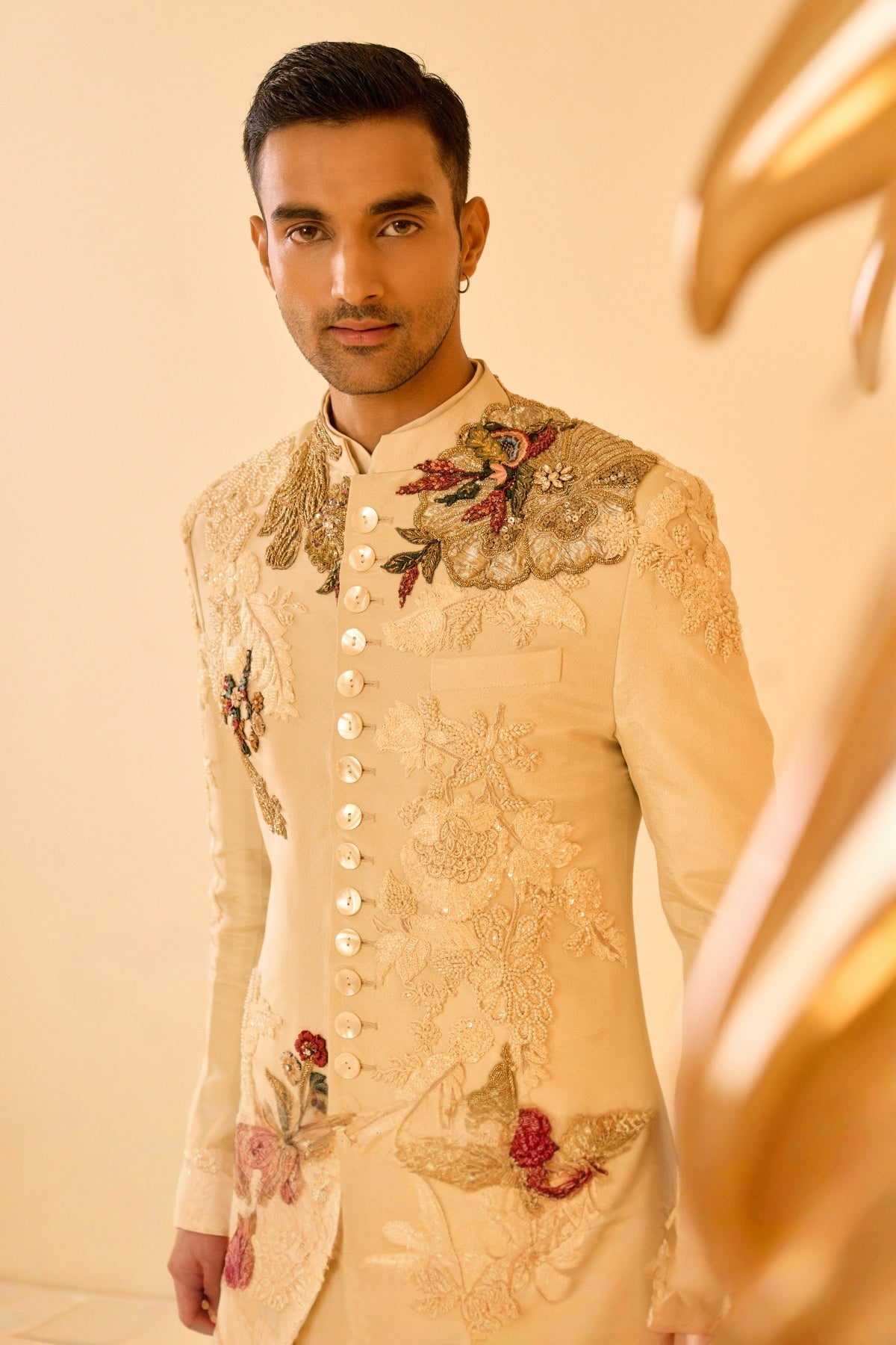 Champagne Opus Sherwani SET
