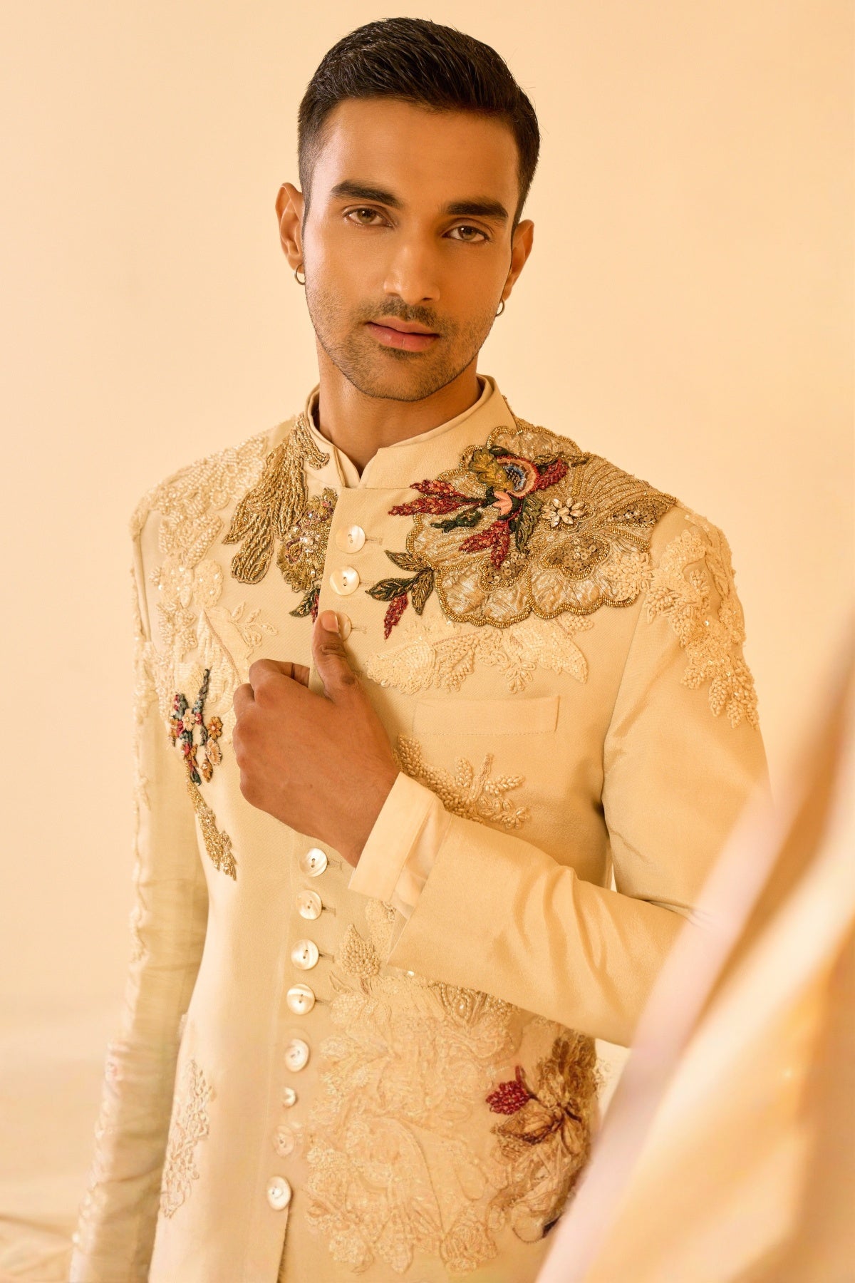 Champagne Opus Sherwani SET
