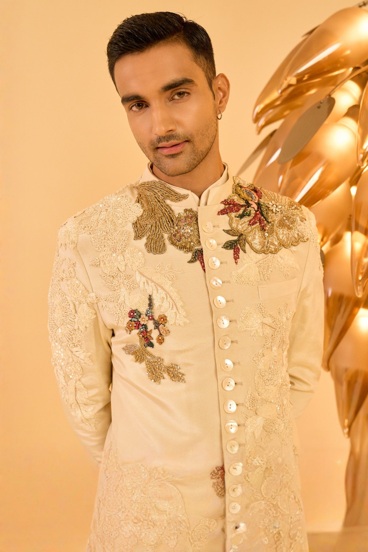 Champagne Opus Sherwani SET