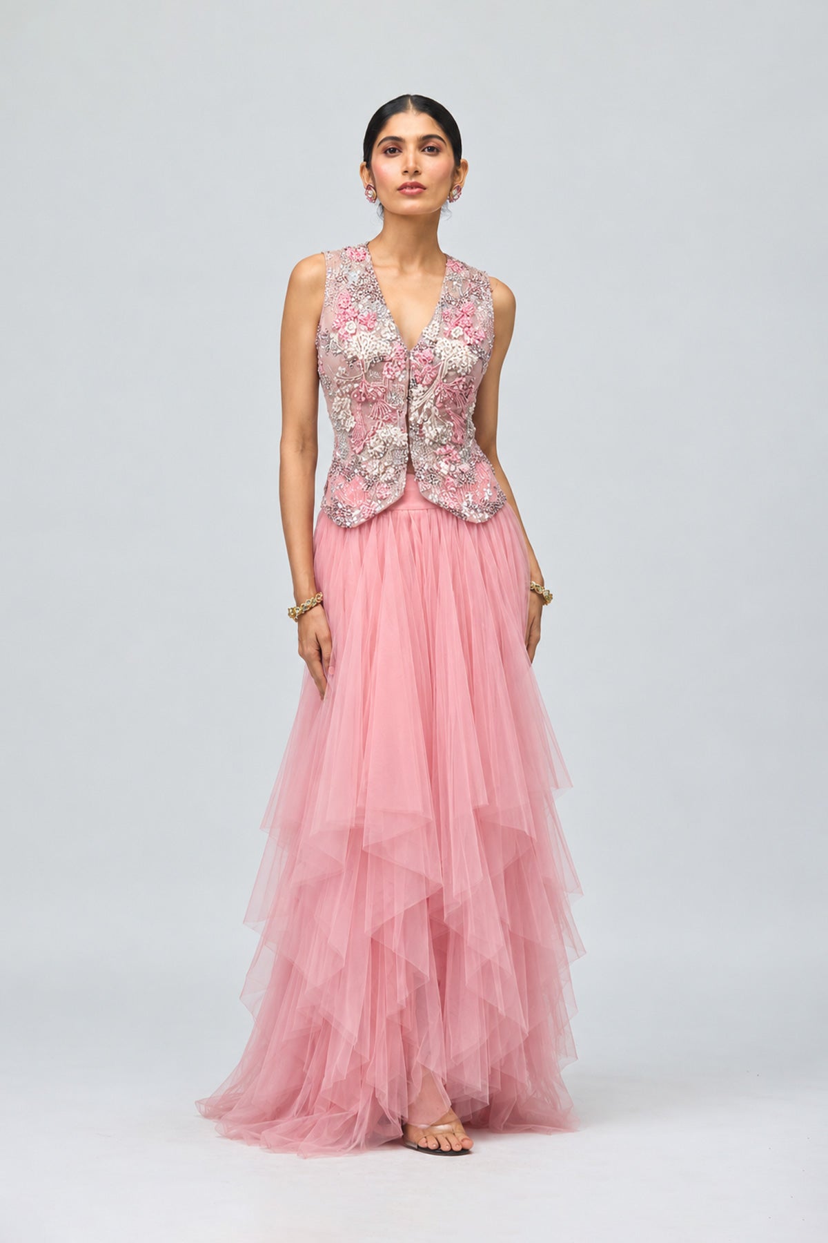 Rose Ruffle Skirt Set