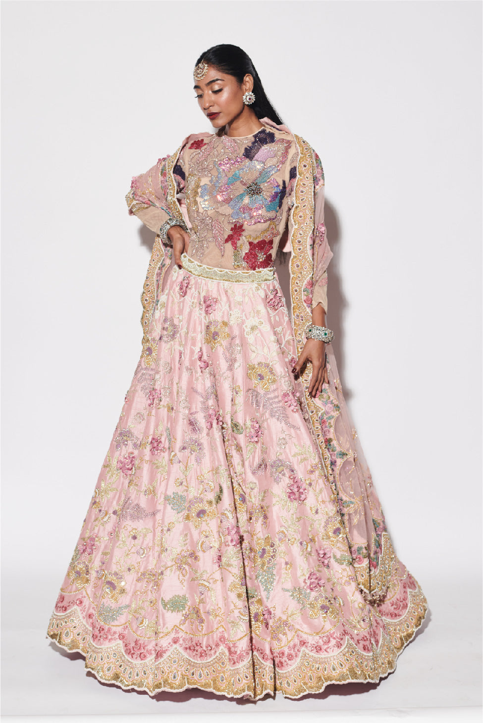 PETAL PINK LEHENGA SET
