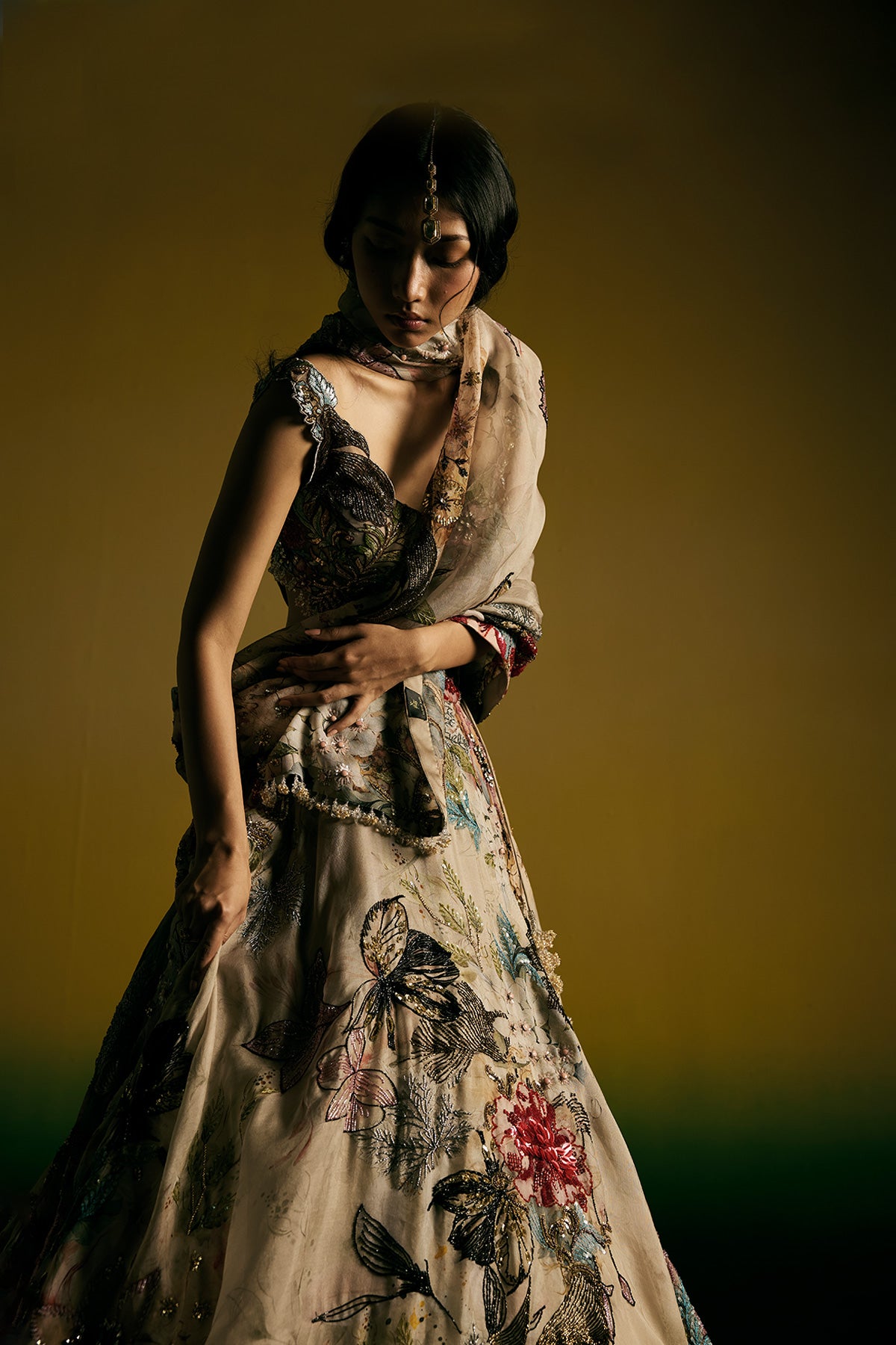 Moonlit Printed Lehenga Set