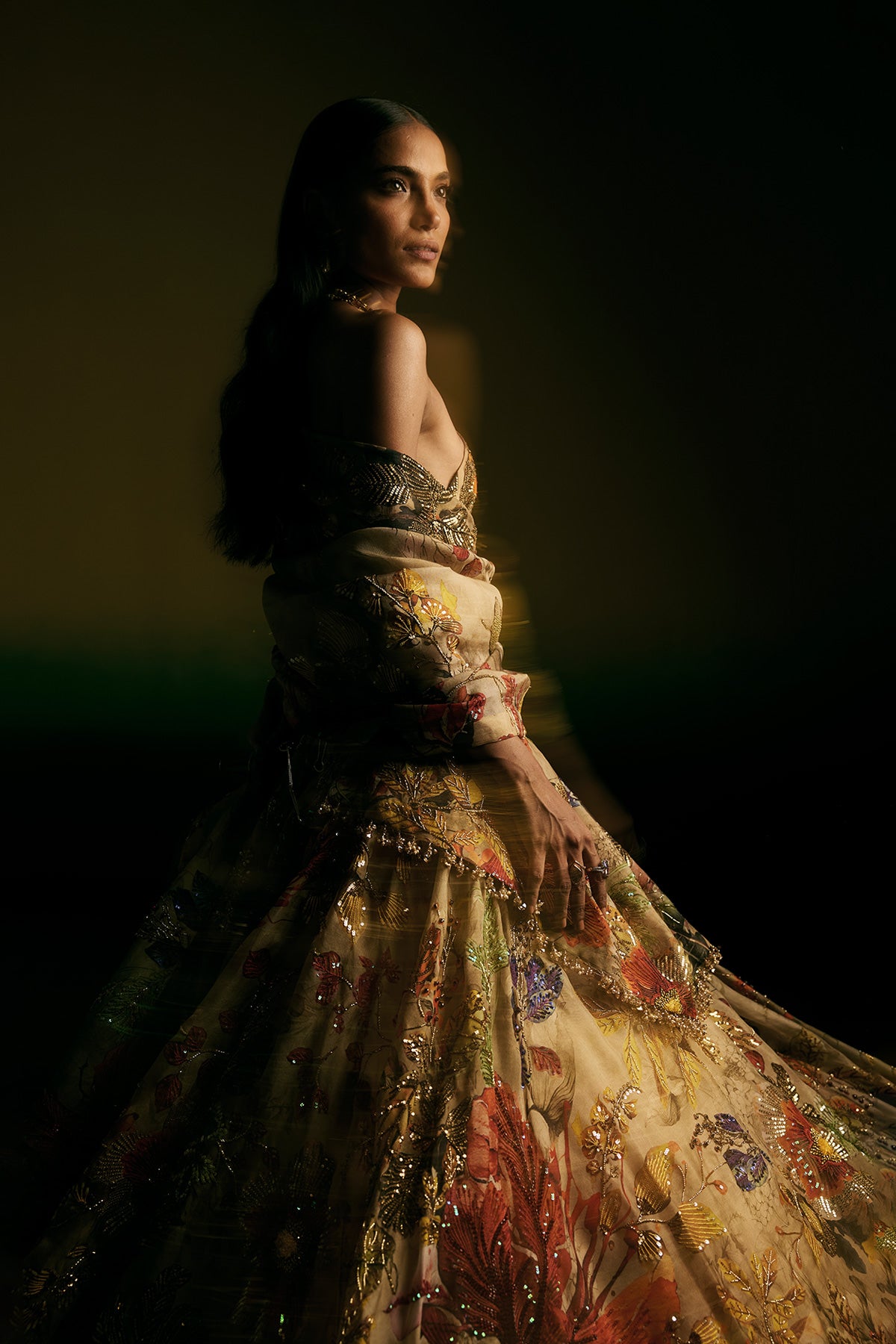 Floral Grace Printed Lehenga Set