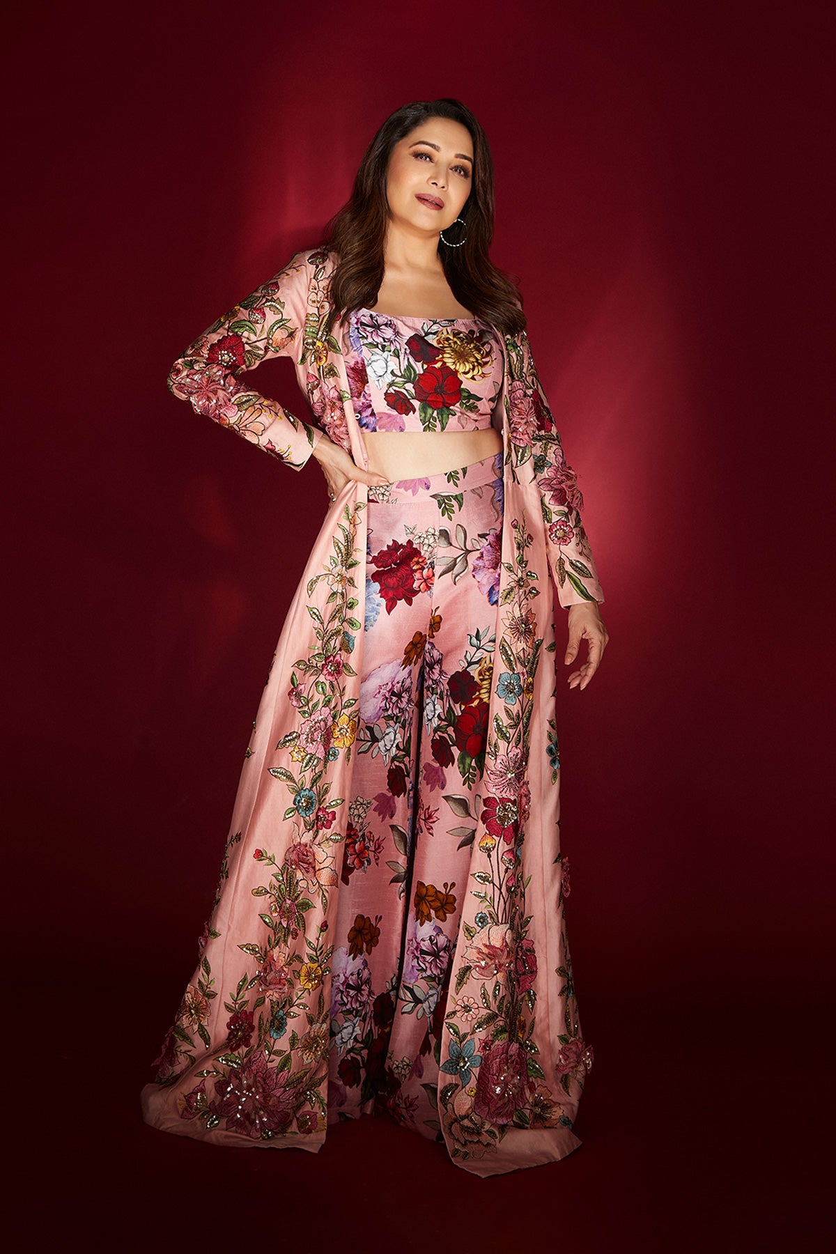 Madhuri Dixit Bloomscape Jacket Set