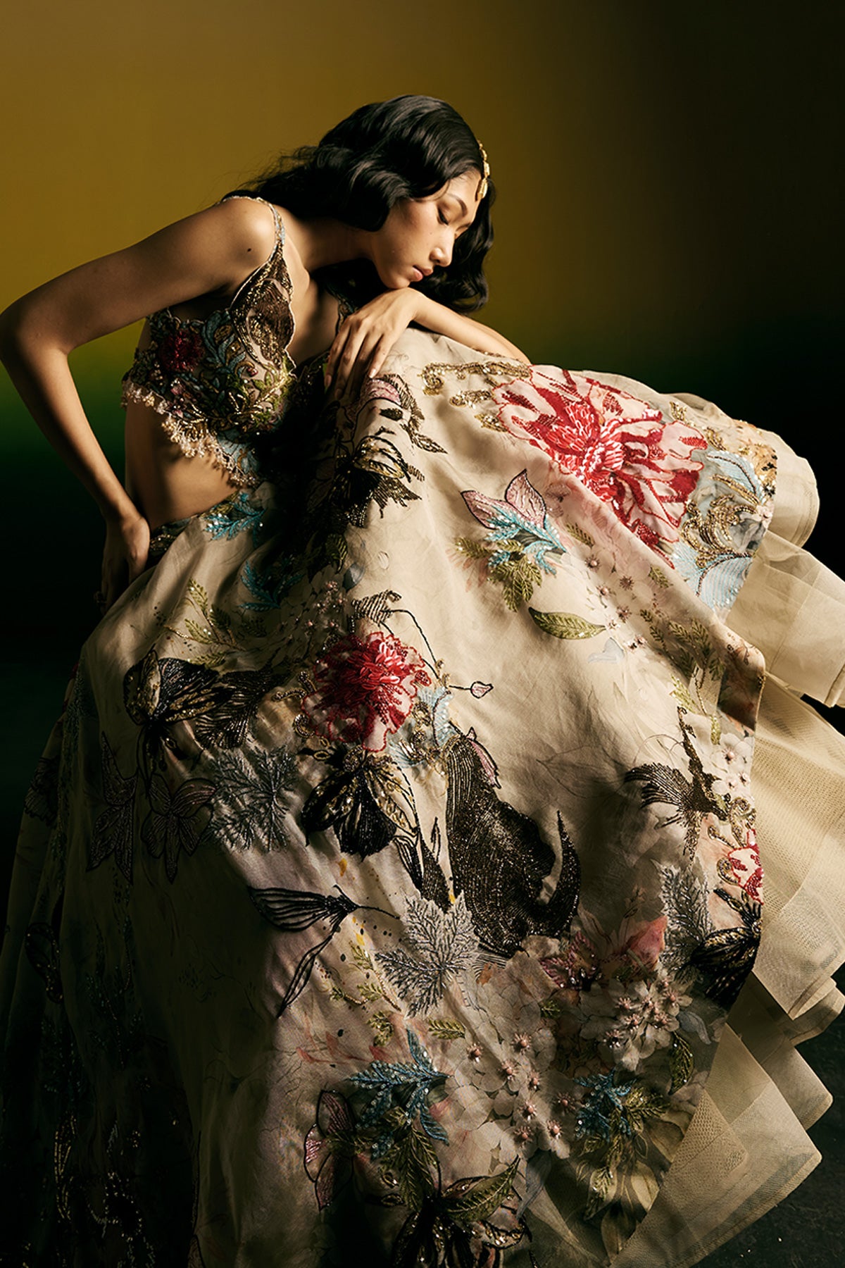 Moonlit Printed Lehenga Set