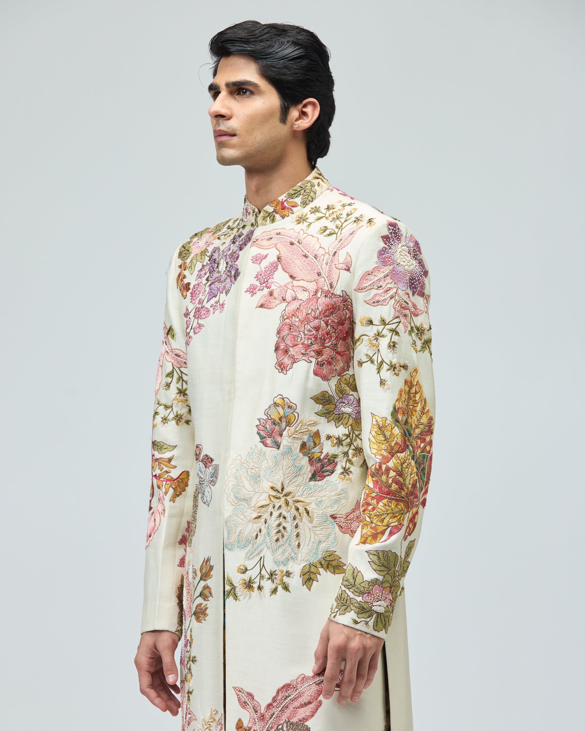 IVORY PINK CLASSIC SHERWANI