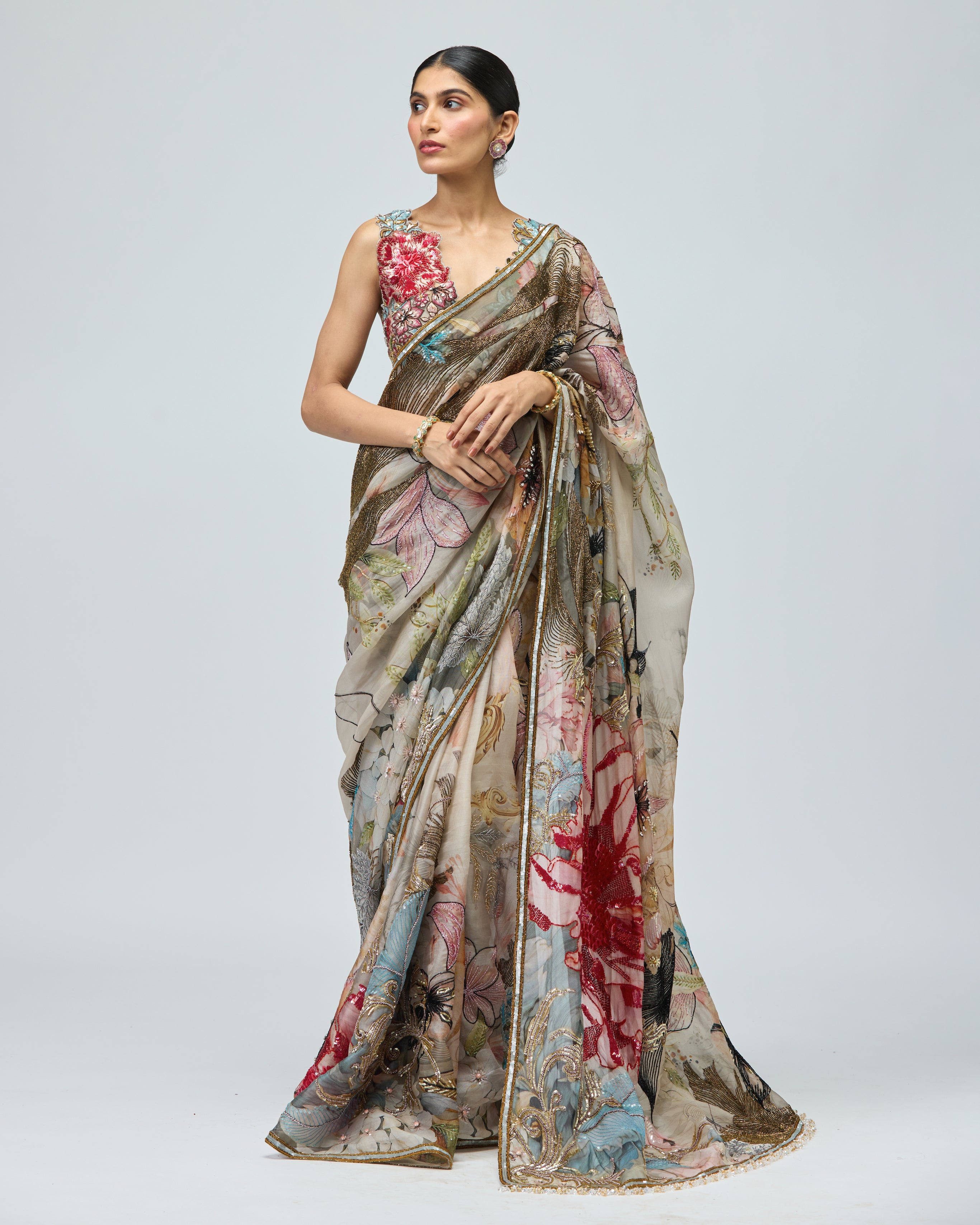NATURE PRINTED SAREE