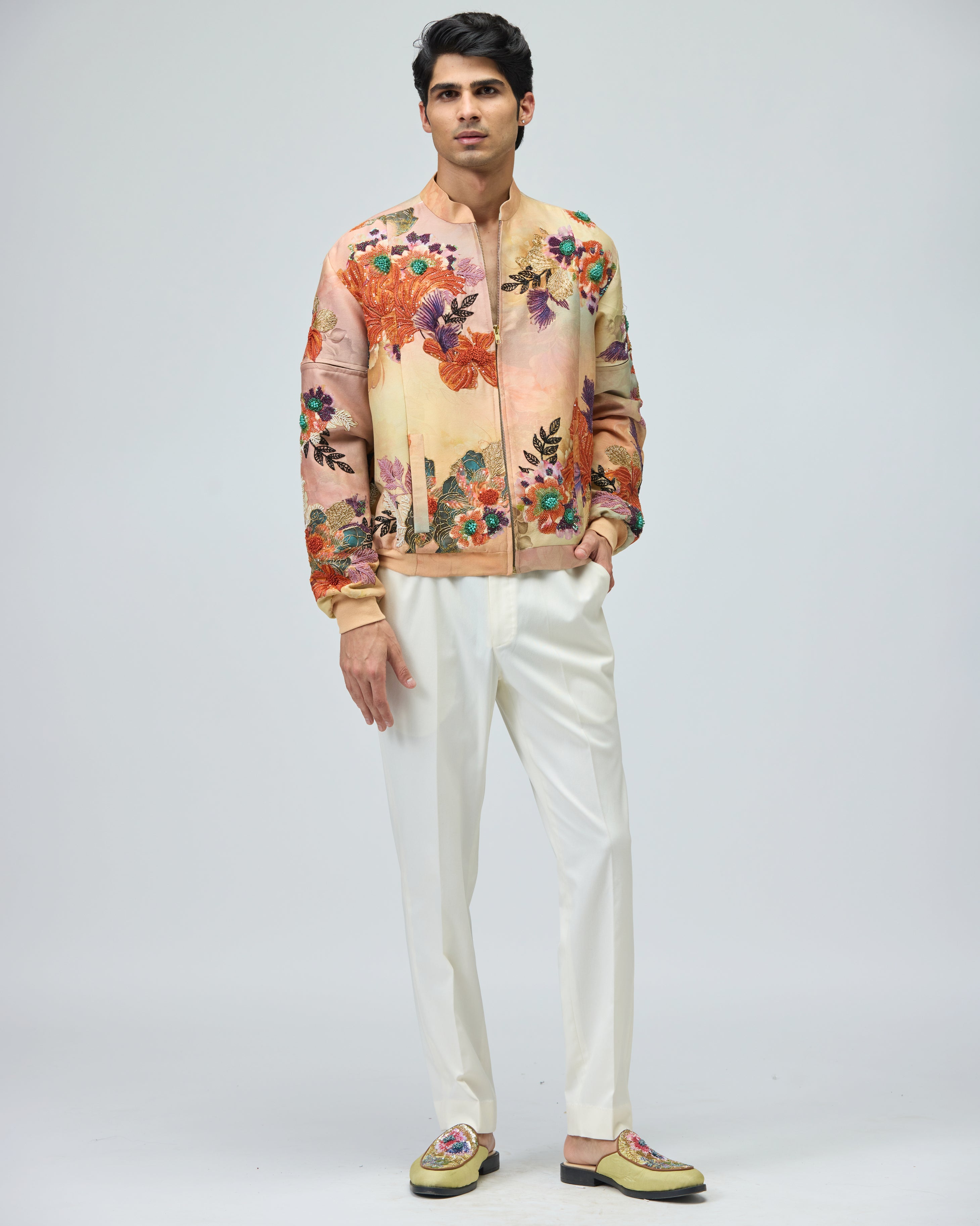 LIGHT PINK BOMBER JACKET SET