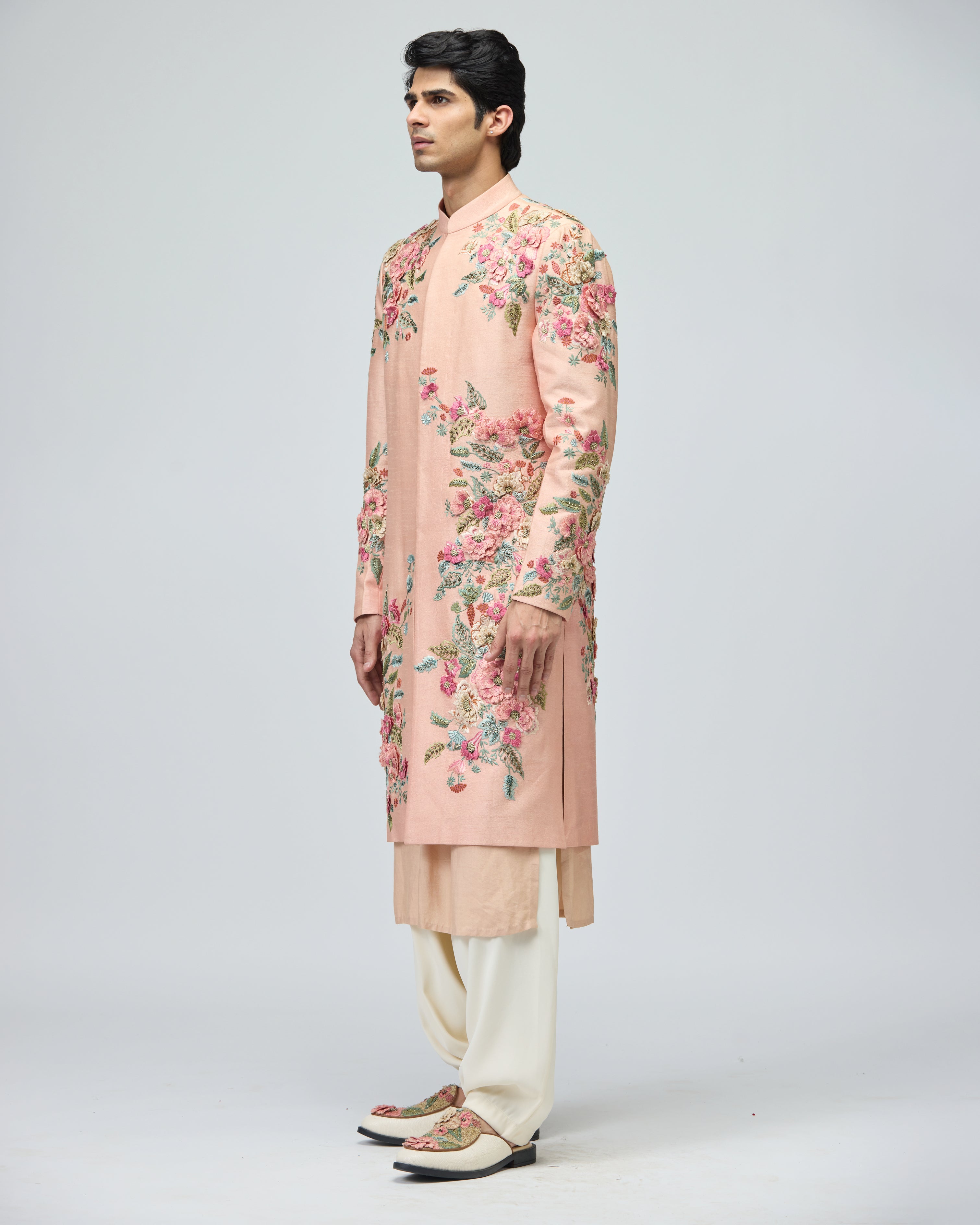 LIGHT PINK SHERWANI