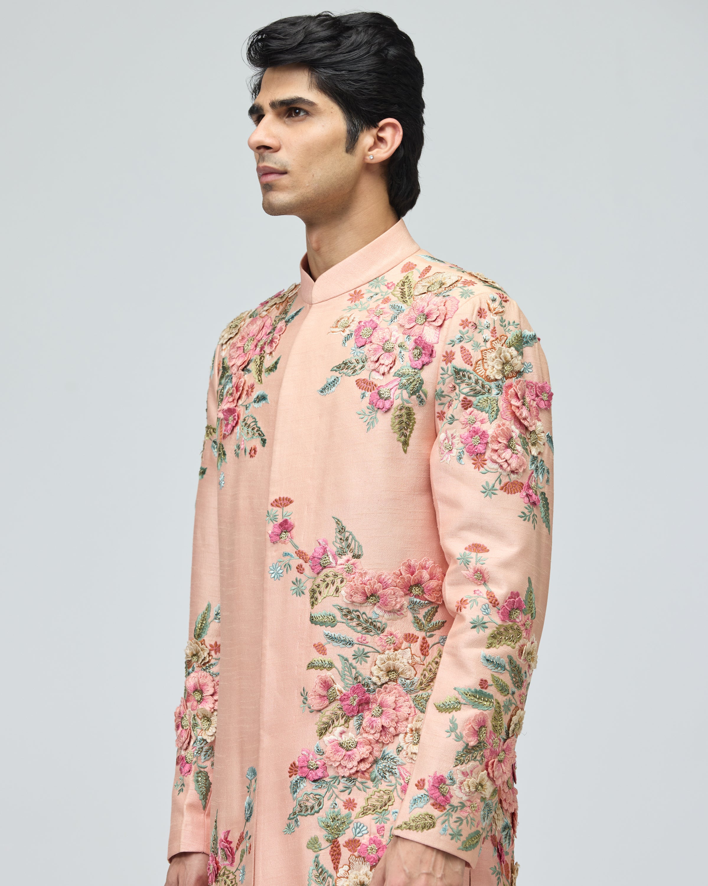 LIGHT PINK SHERWANI