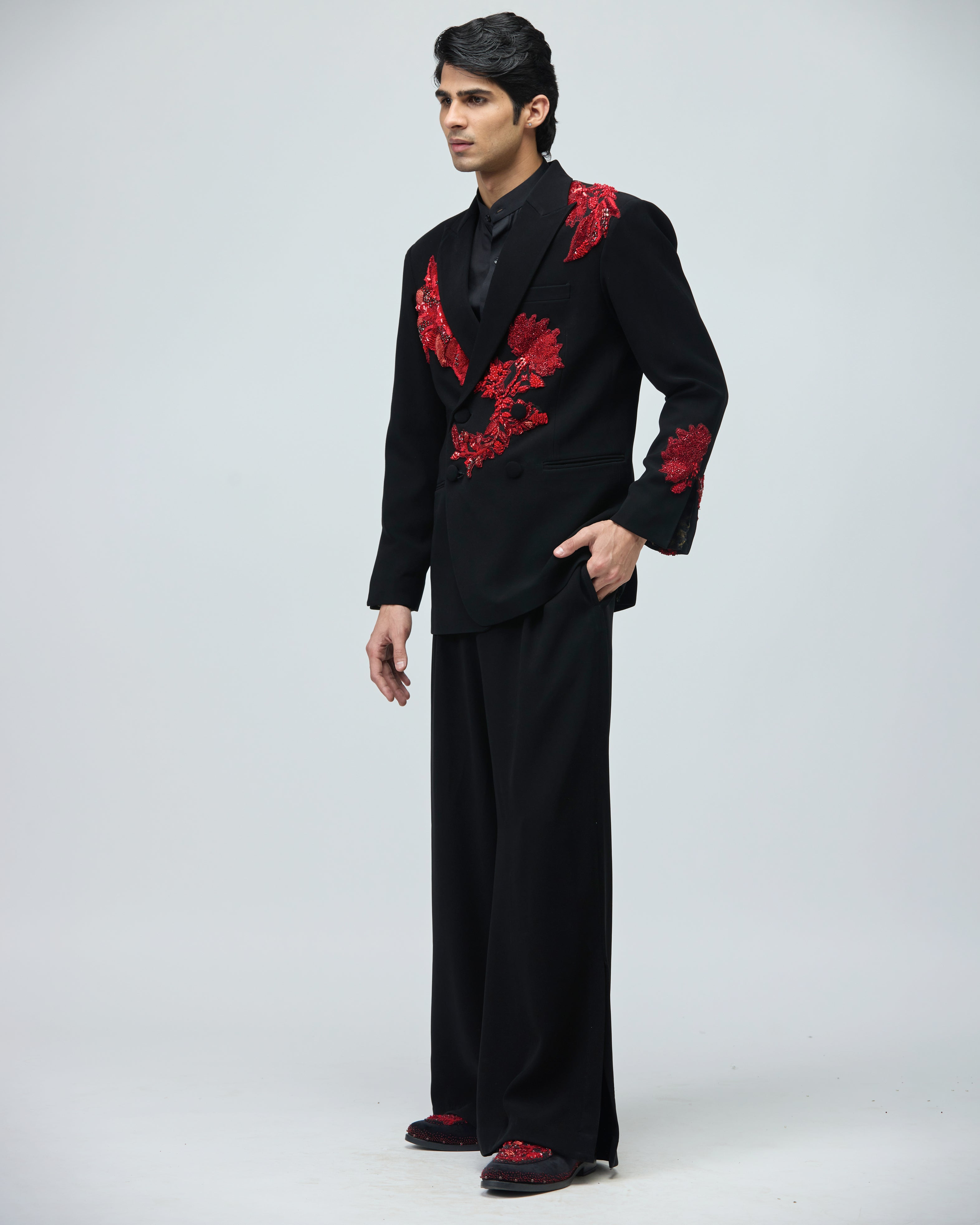 BLACK CLASSIC BANDHGALA