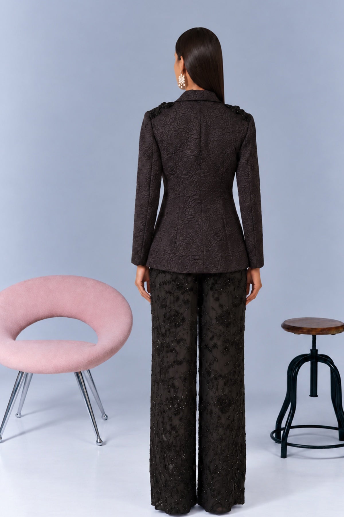 Black Blazer Set