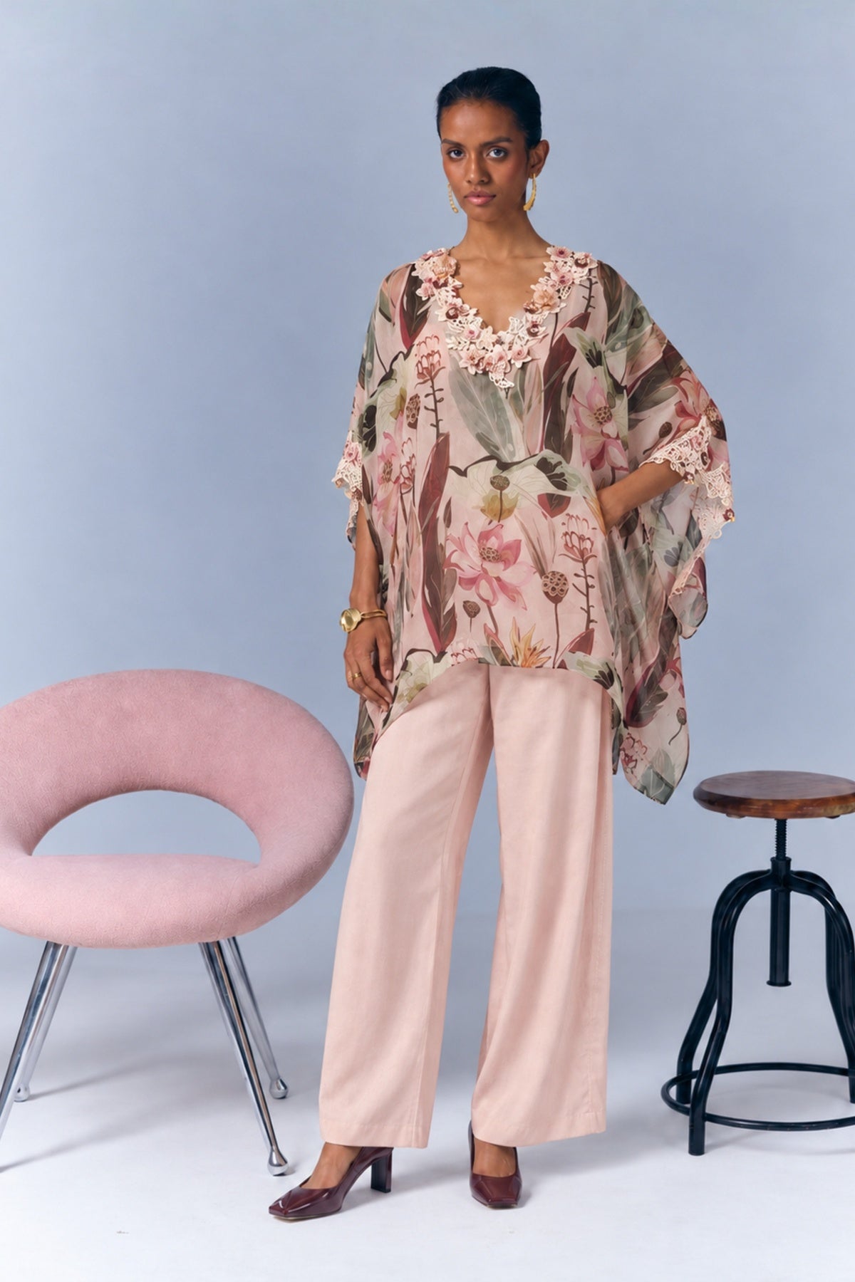 Printed Kaftan Set