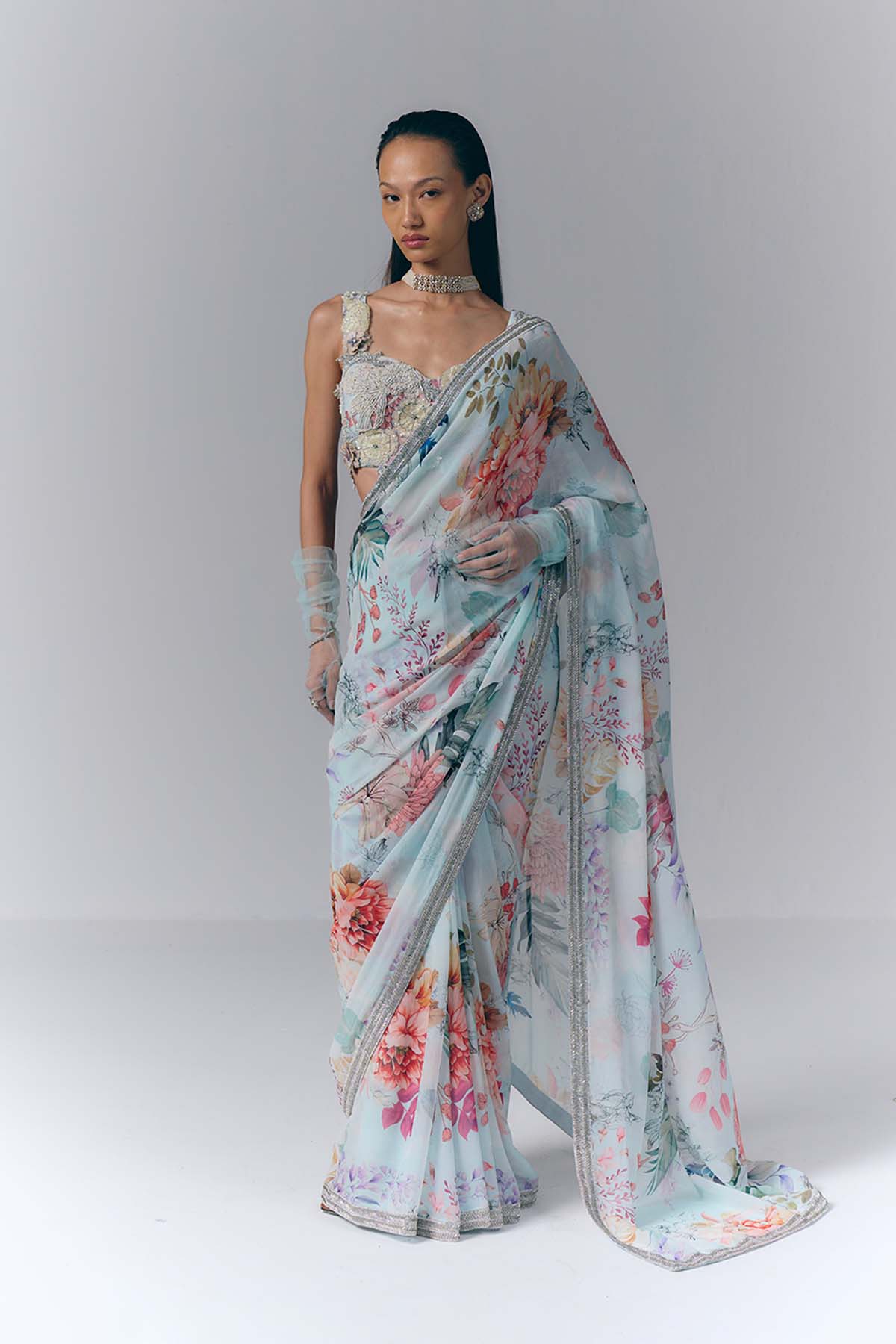Ethereal Bloom Saree
