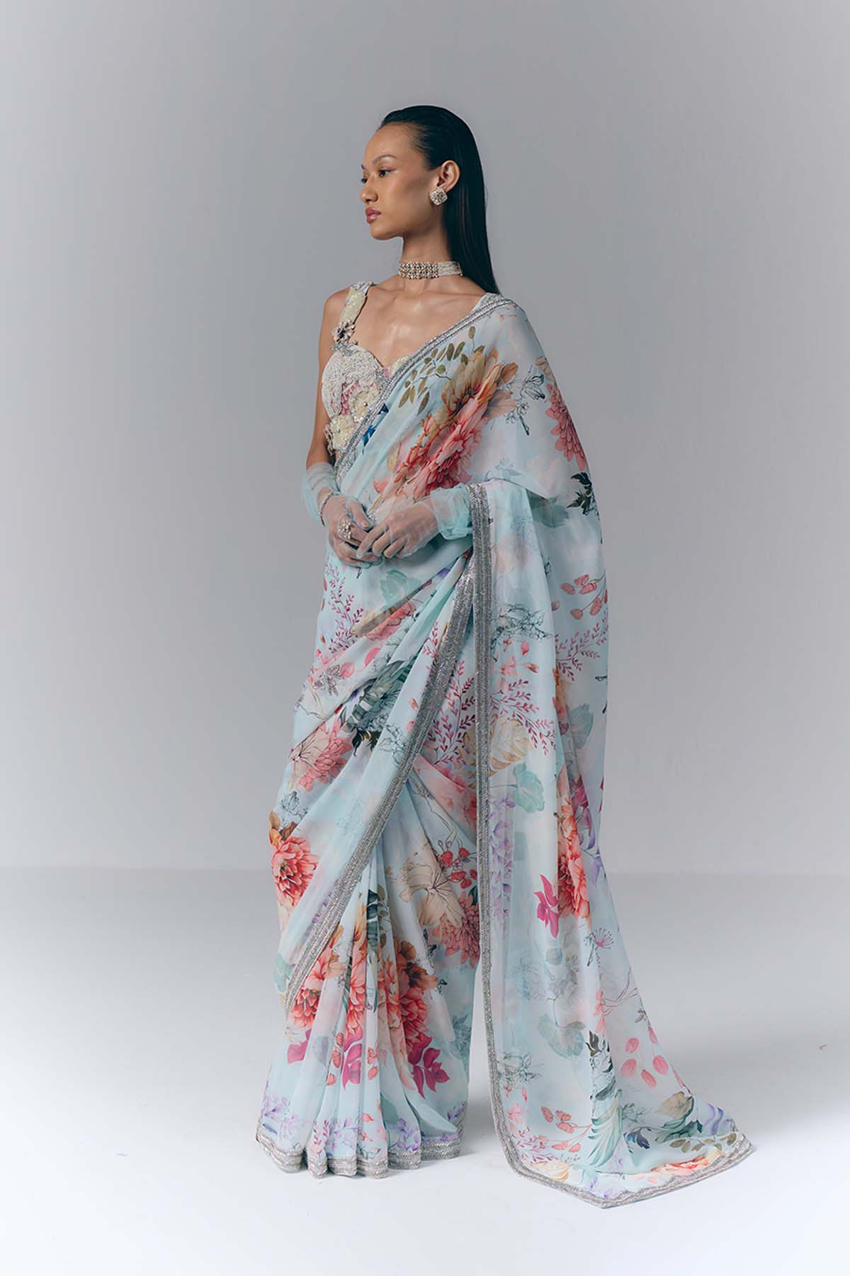 Ethereal Bloom Saree