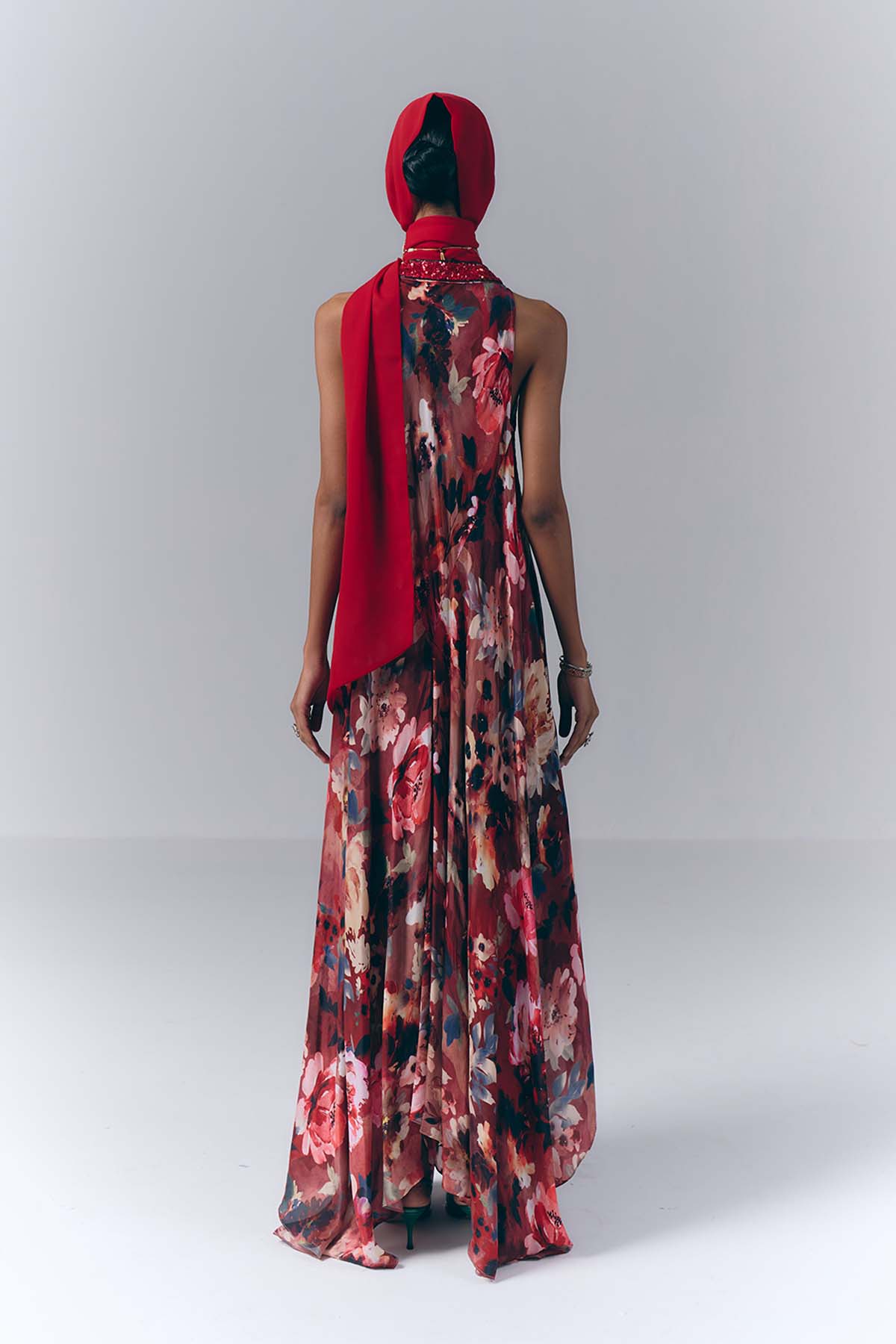 Bloom Printed Long Dress