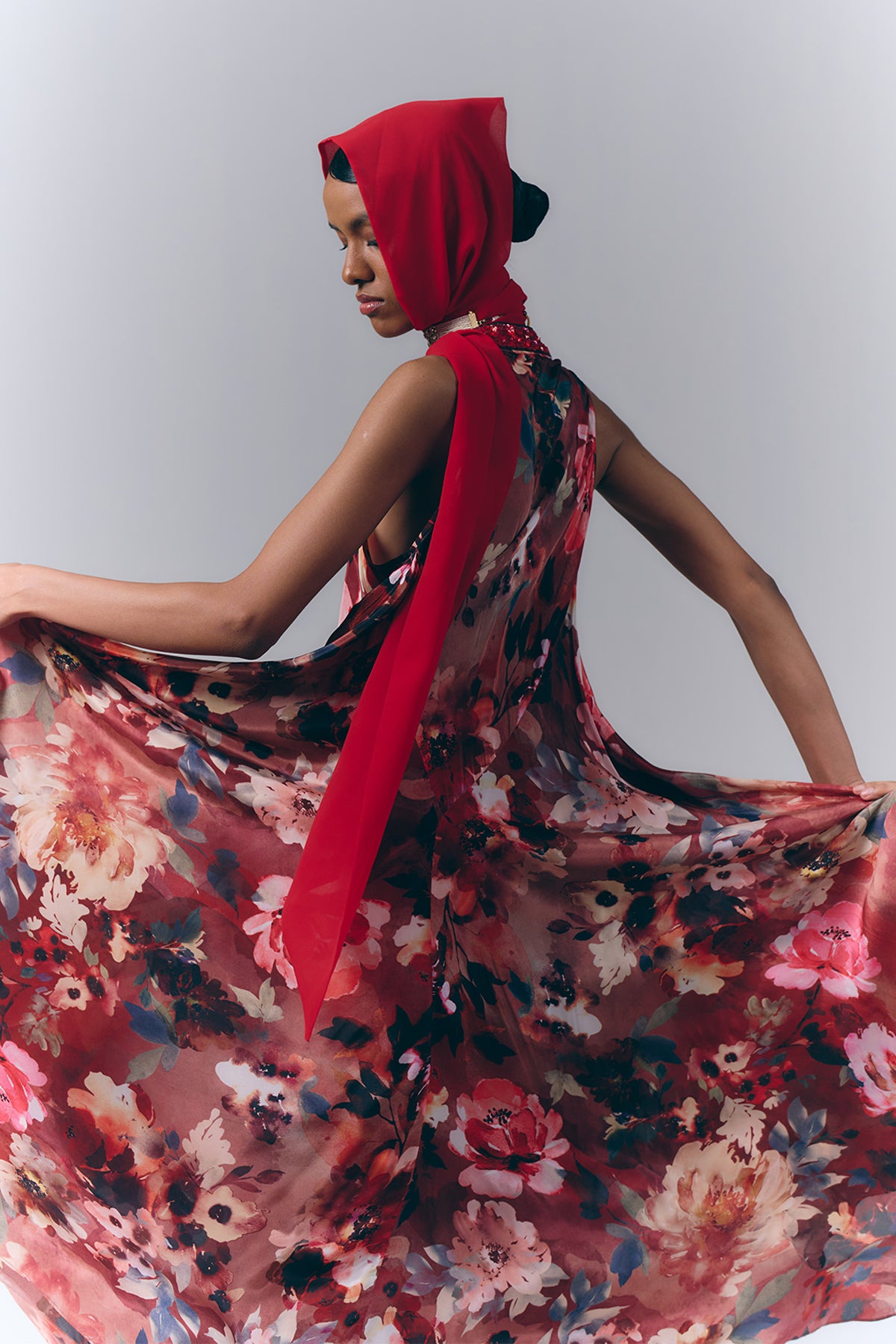 Bloom Printed Long Dress