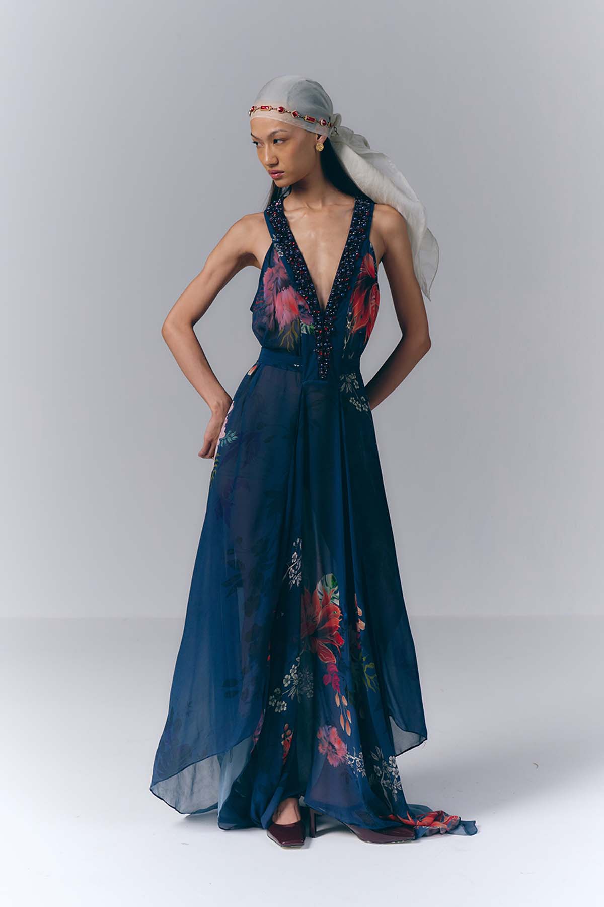 Midnight Floral Dress