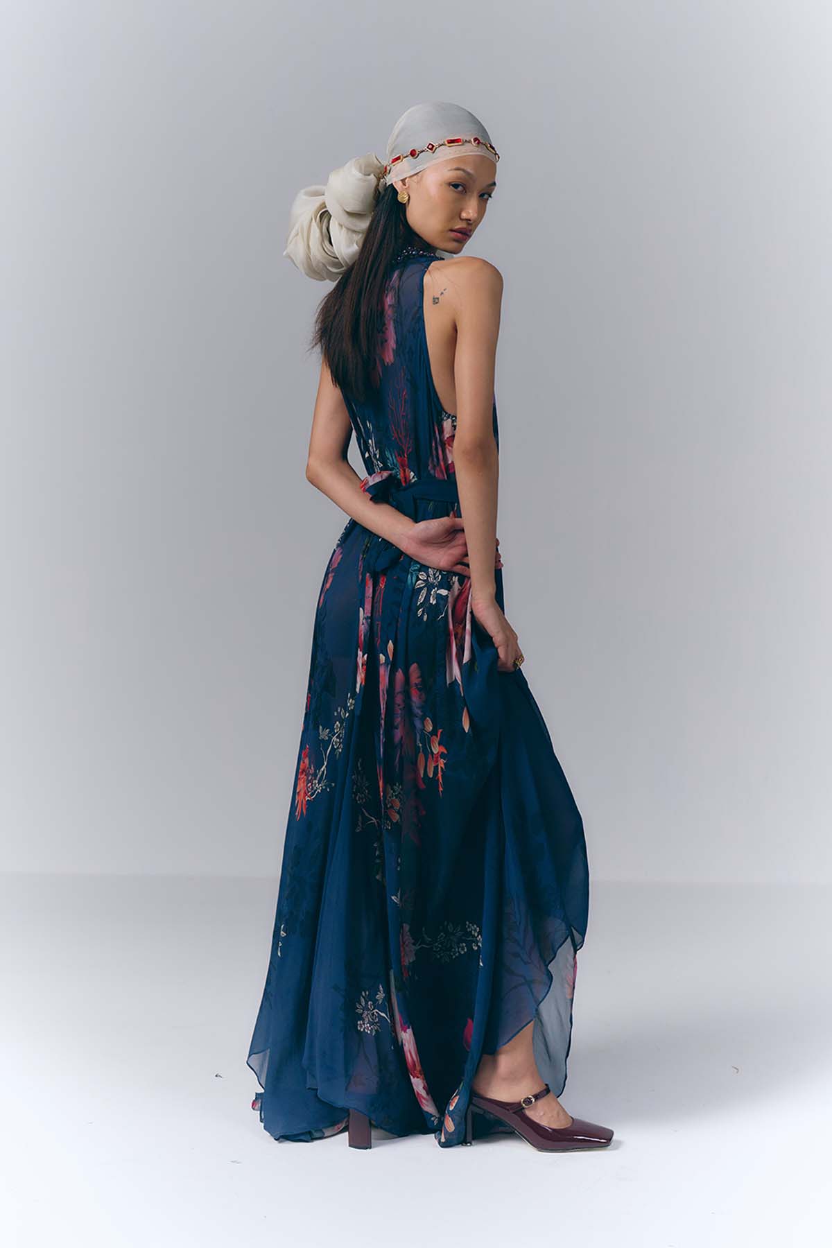 Midnight Floral Dress