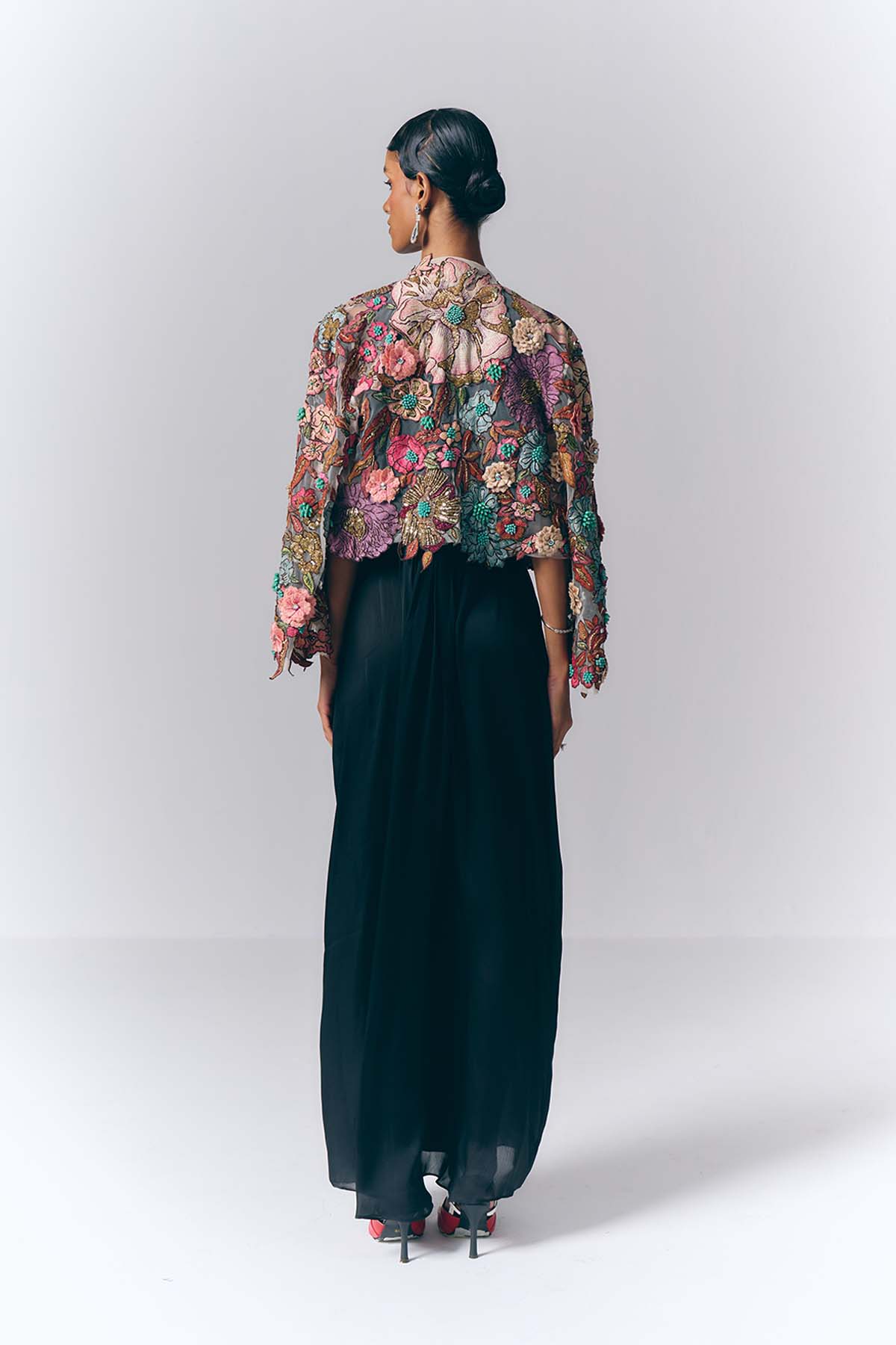 Twilight Blossom Jacket Gown