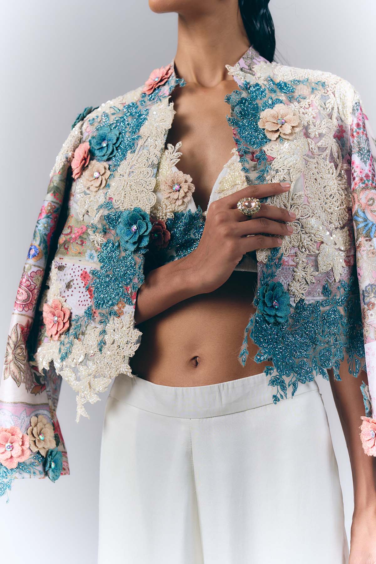 Printed Floral Co-ord Jacket Set