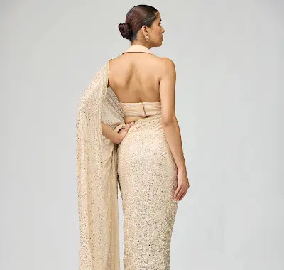 GGT EMBELLISHED SAREE SET