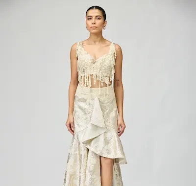 SILK BROCADE SKIRT SET