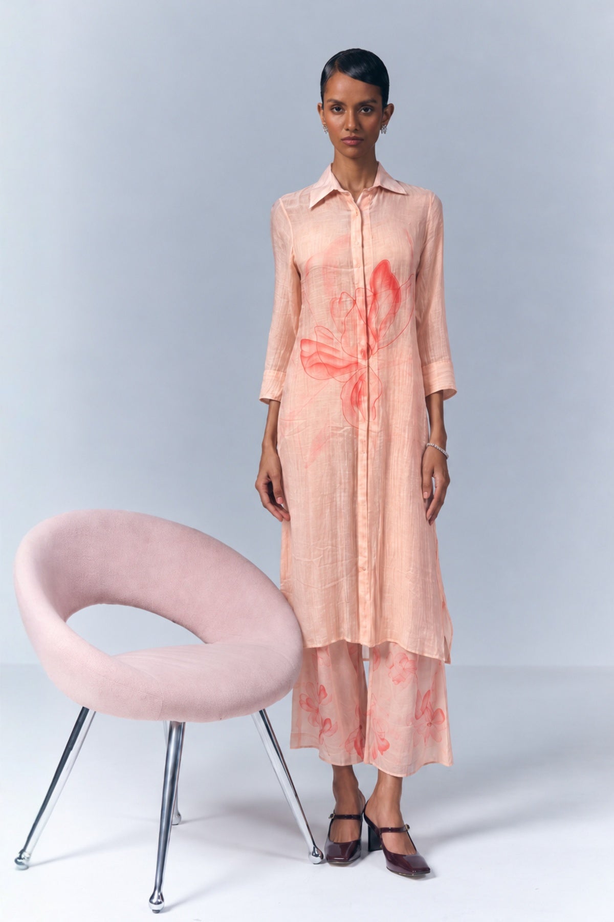 Pink Shirt Set