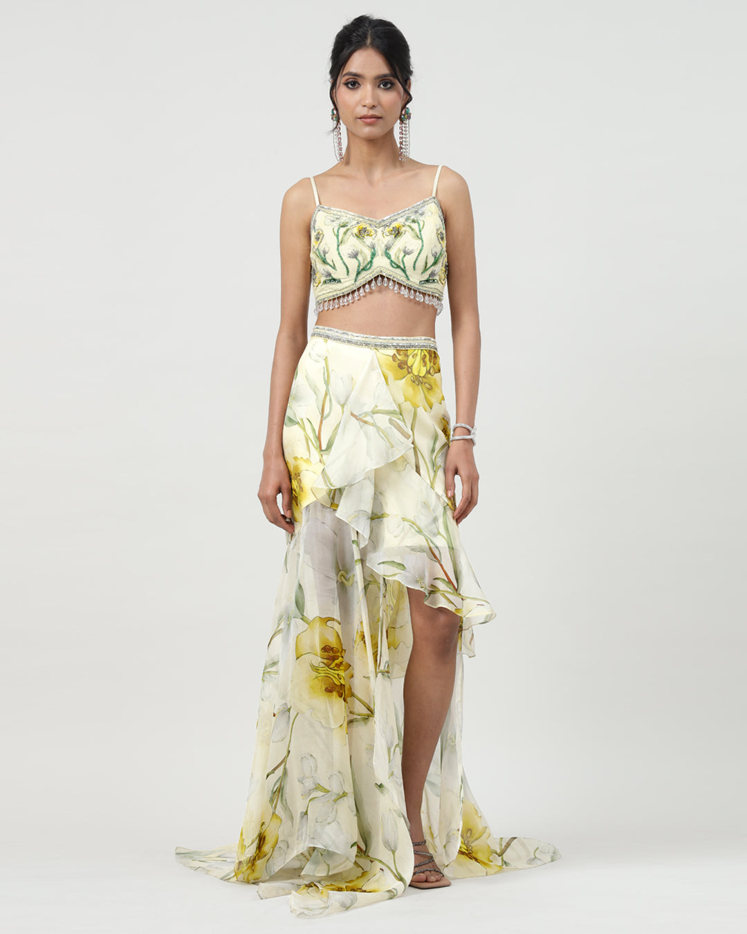 Bustier Top And Asymetrical Skirt