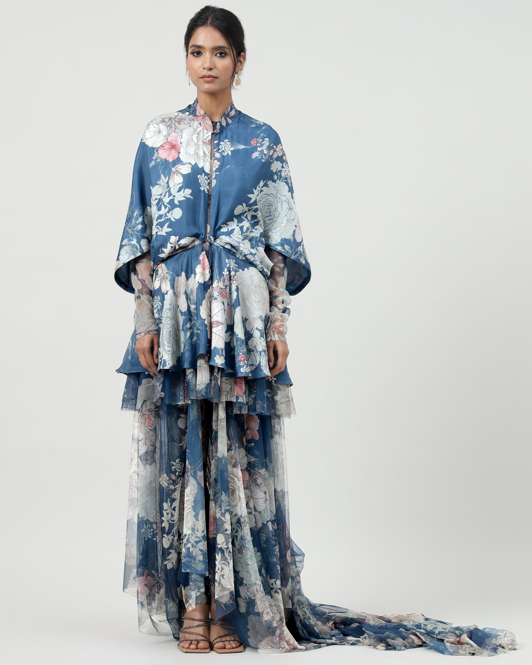 Inside Jumpsuit With A Cape