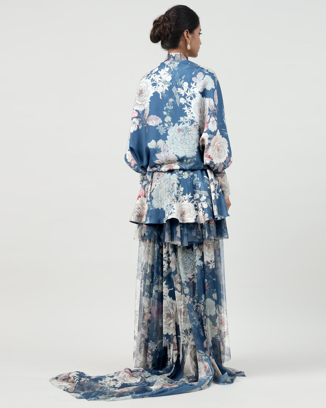 Inside Jumpsuit With A Cape