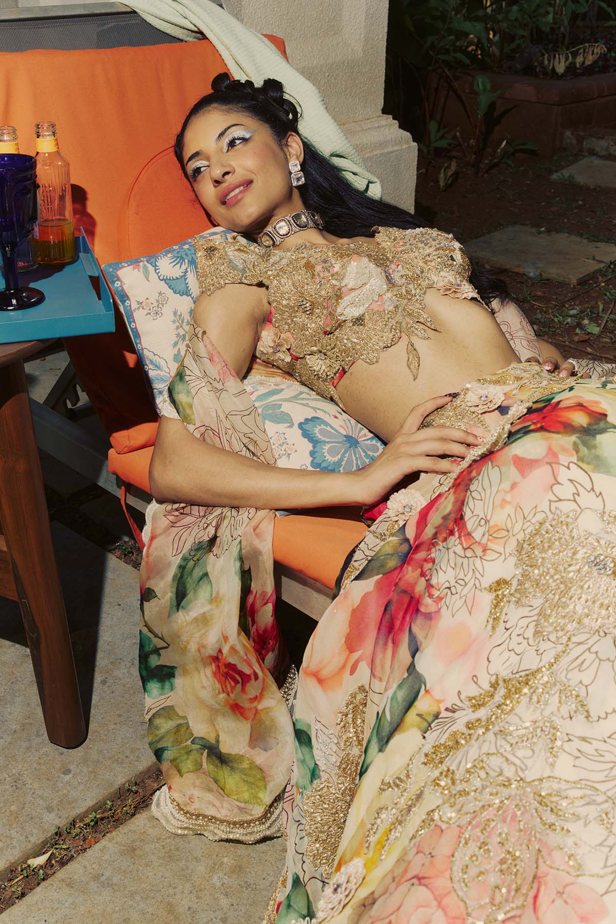 Multicolored Lehenga Set