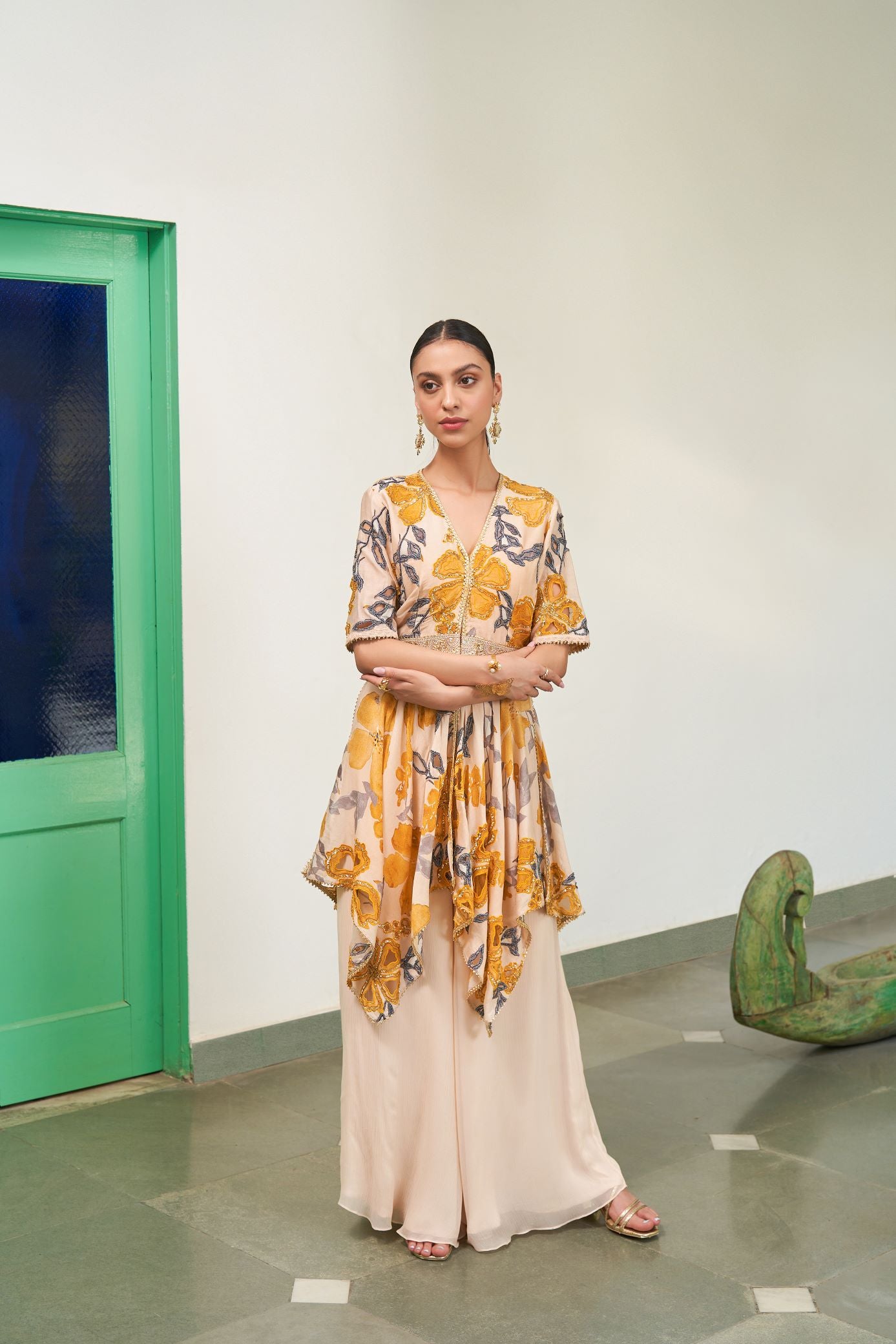 AZALEA HANDKERCHIEF HEM TUNIC SET
