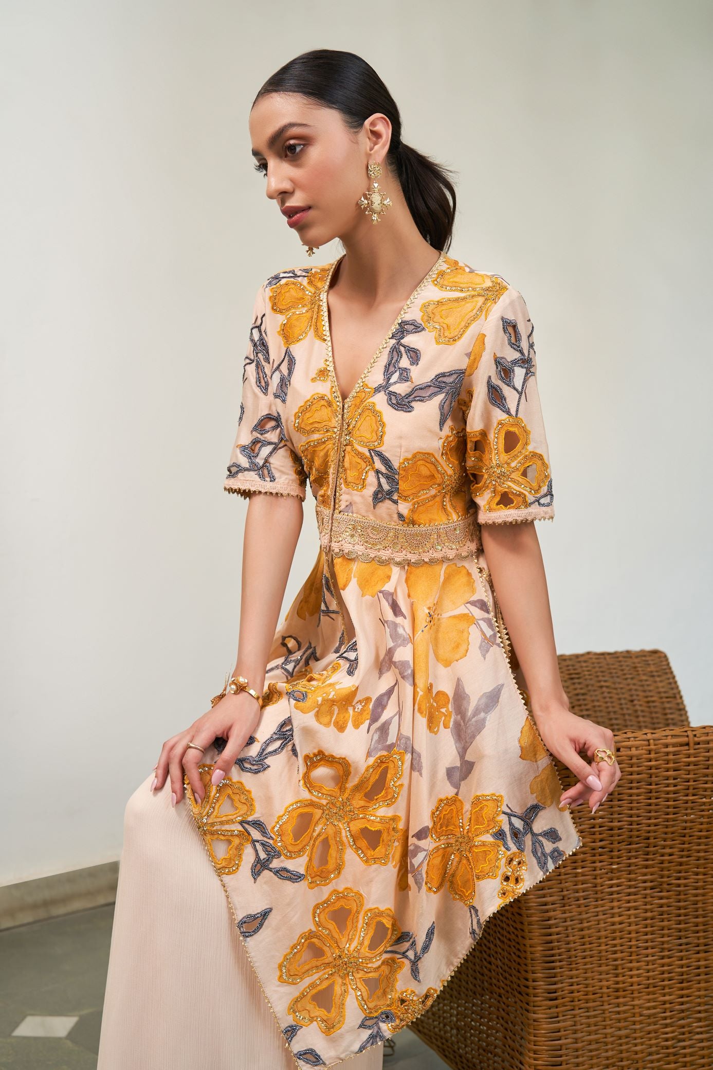 AZALEA HANDKERCHIEF HEM TUNIC SET