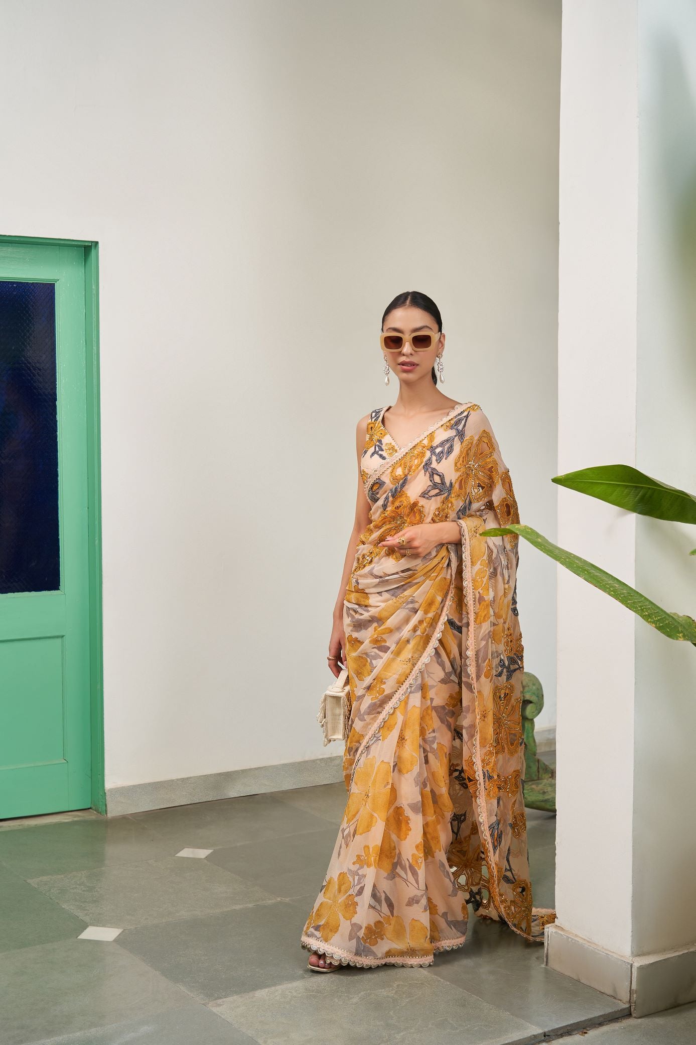 AZALEA SAREE SET ORENGE