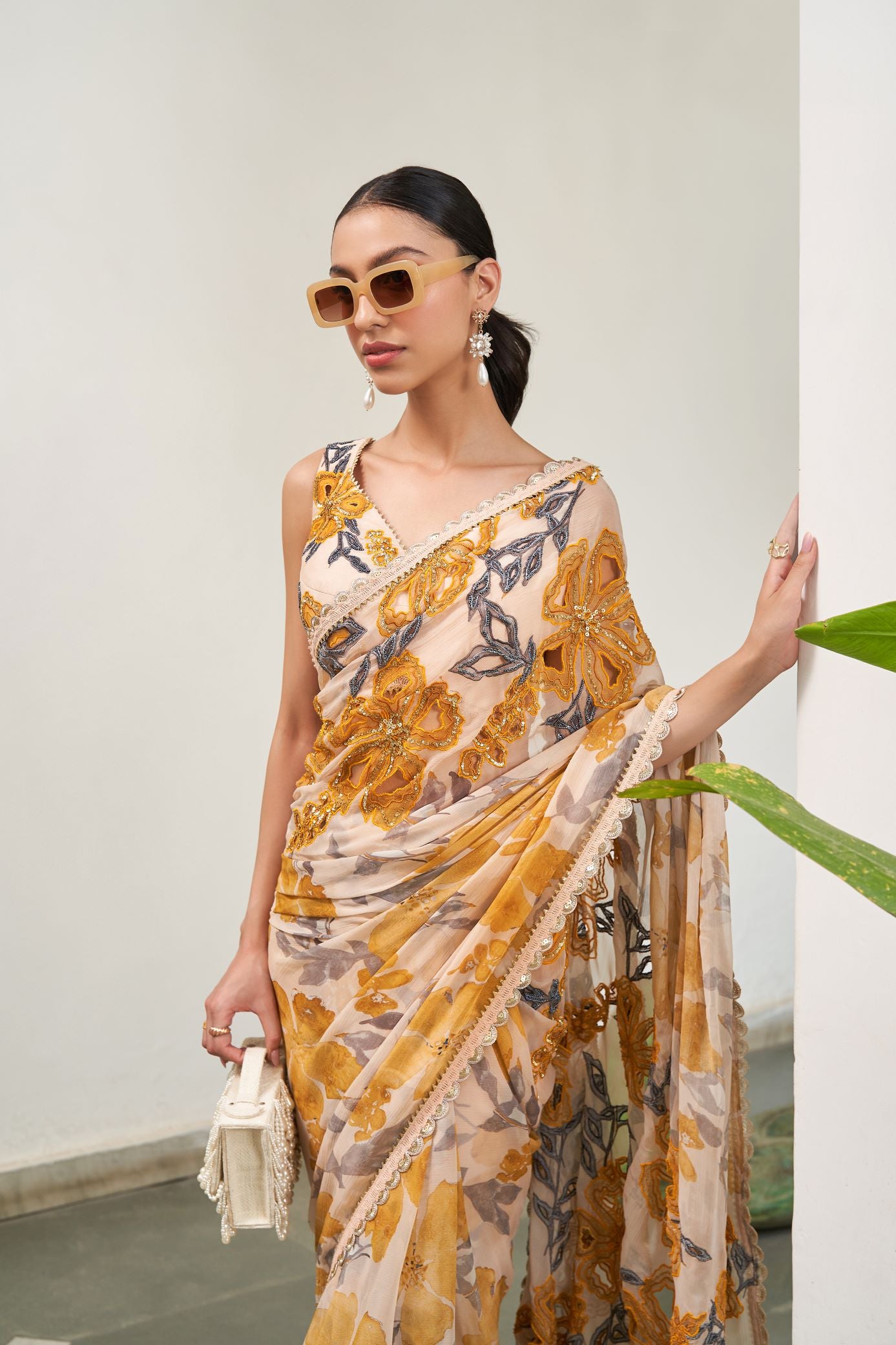 AZALEA SAREE SET ORENGE