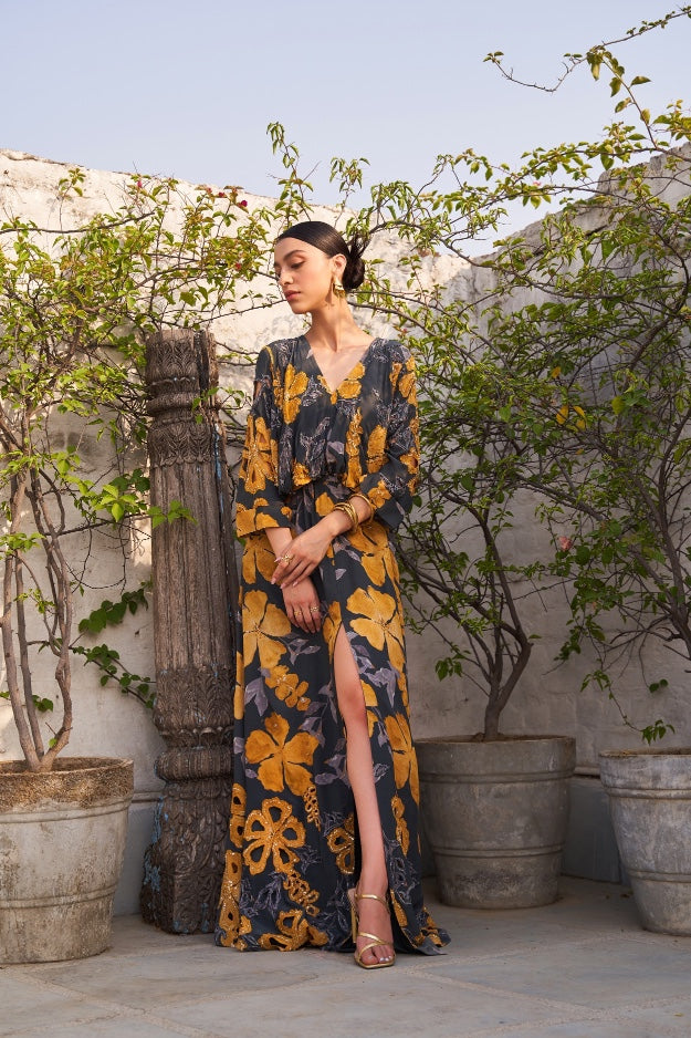 Bcbg floral hot sale maxi dress