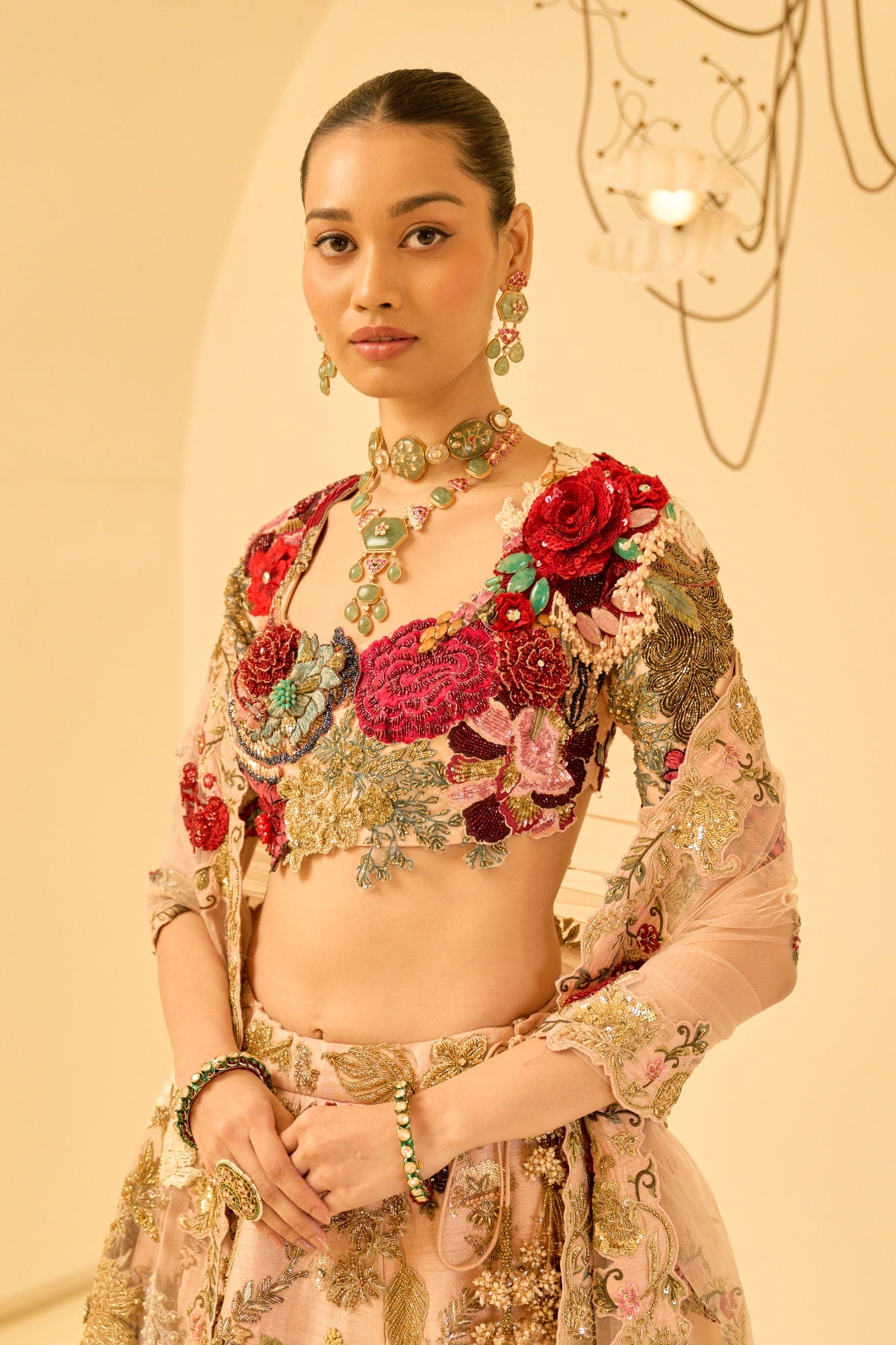 ASTERIA FLORAL LEHENGA SET